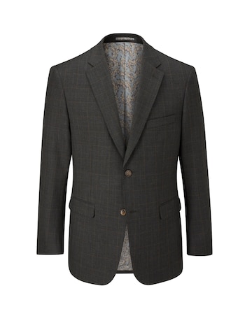 Skopes Elijah Suit Jacket Charcoal Chk