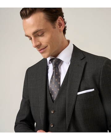 Skopes Elijah Suit Jacket Charcoal Chk