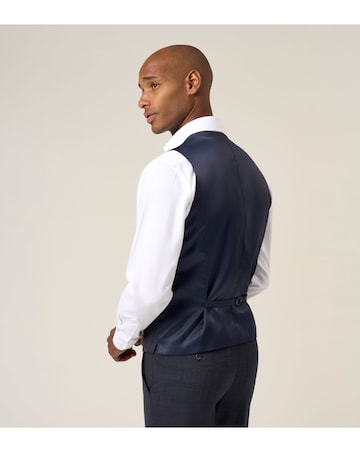 Skopes Elijah Suit Waistcoat Navy Check