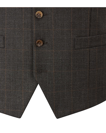Skopes Elijah Suit Wcoat Charcoal Check