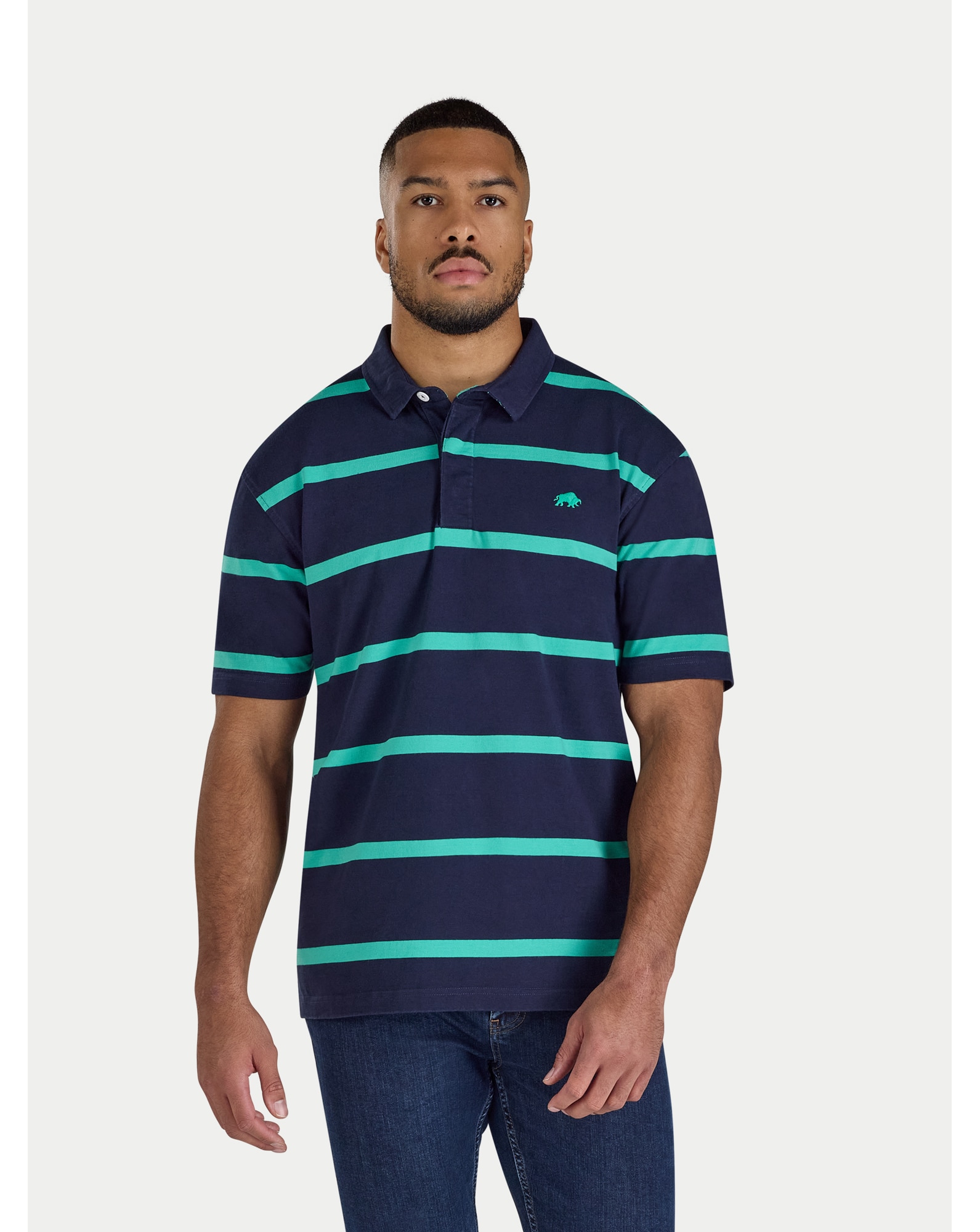 New In - Raging Bull Thick Stripe Rugby