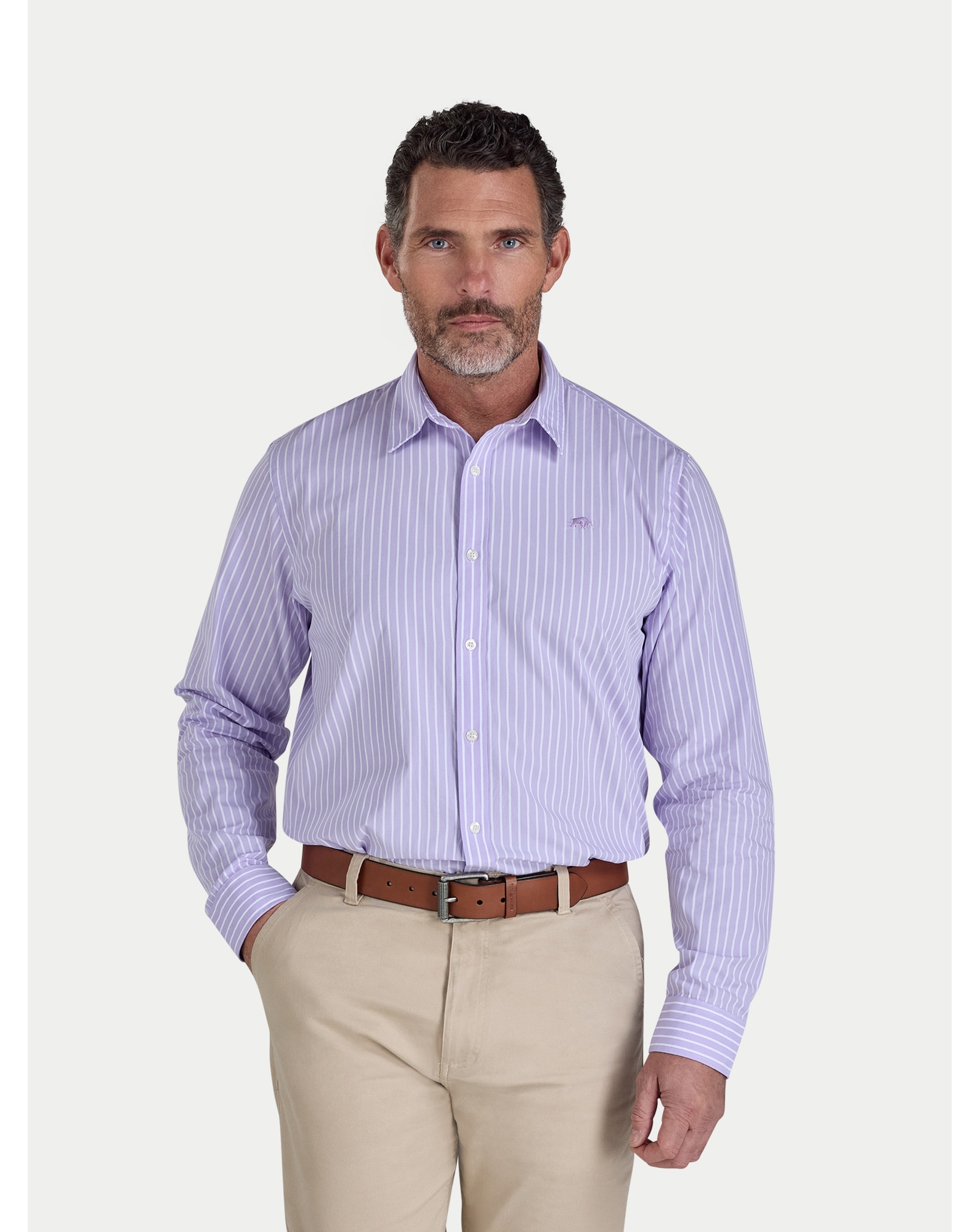 New In - Raging Bull LS Classic Stripe Shirt