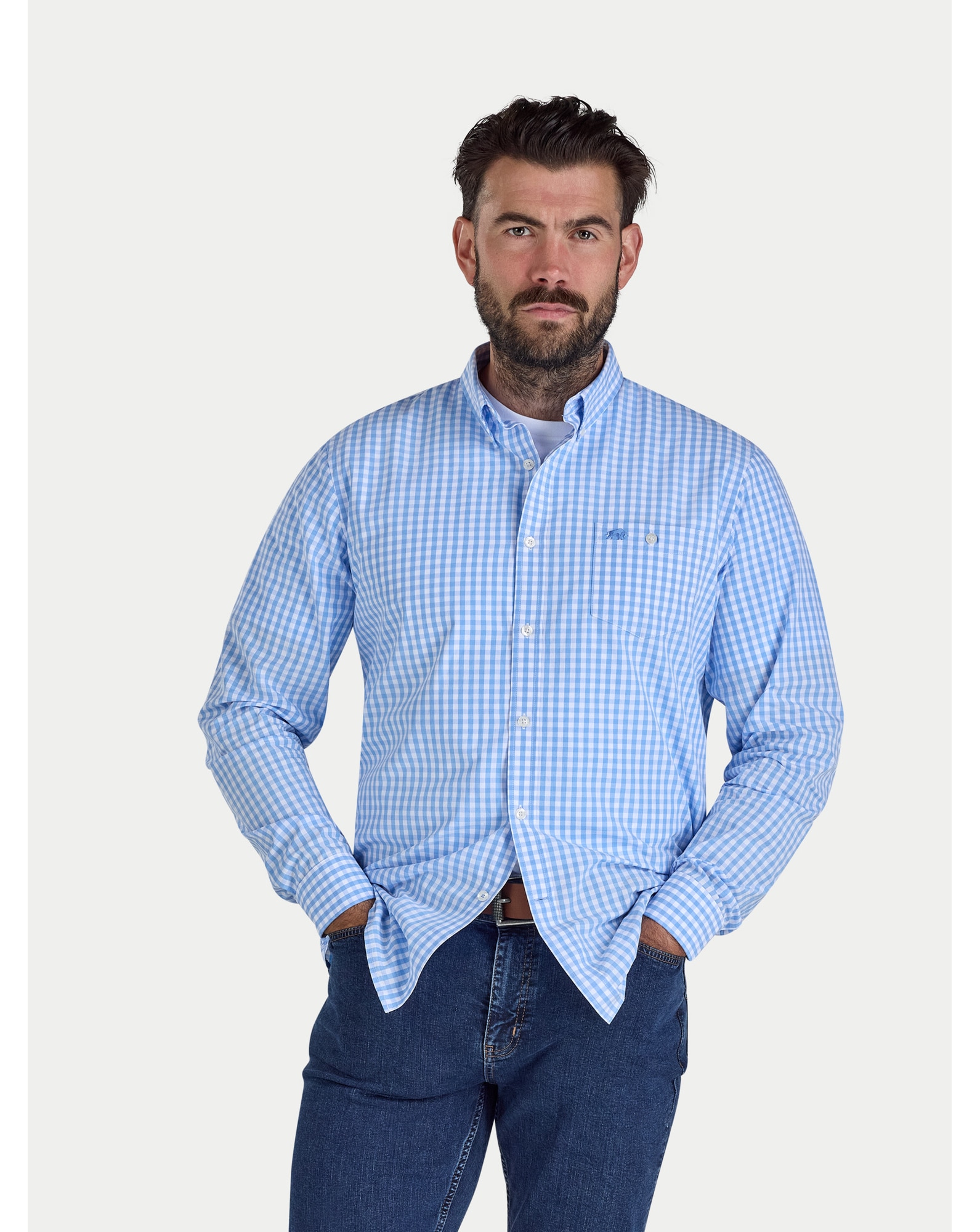 New In - Raging Bull LS Classic Gingham Shirt