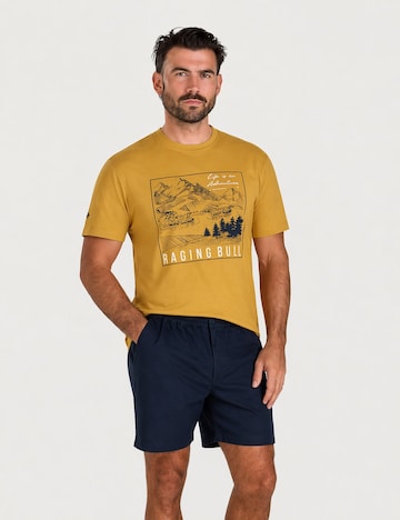 Raging Bull Mountain Adventures T-Shirt Mustard