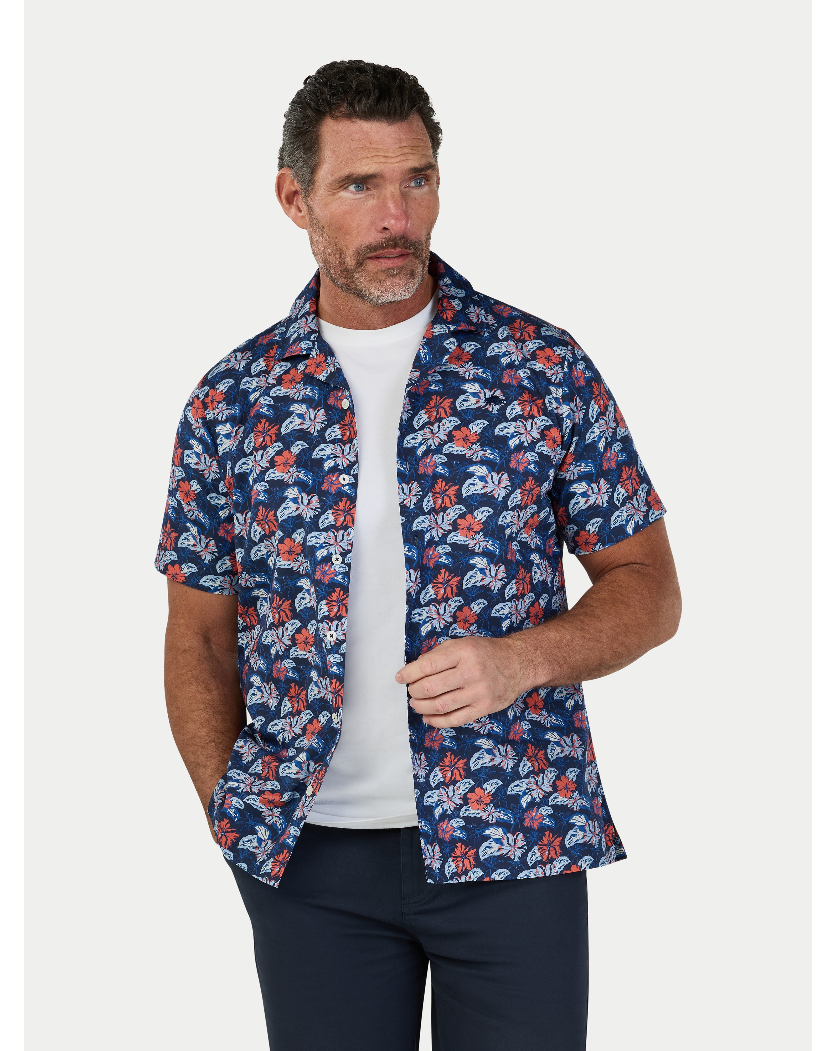 New In - Raging Bull SS Hawaii Floral Shirt