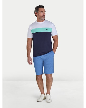 Raging Bull Cut & Sew Panel T-Shirt Navy