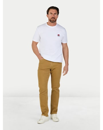 Raging Bull Colour Denim Stretch Trouser Sand