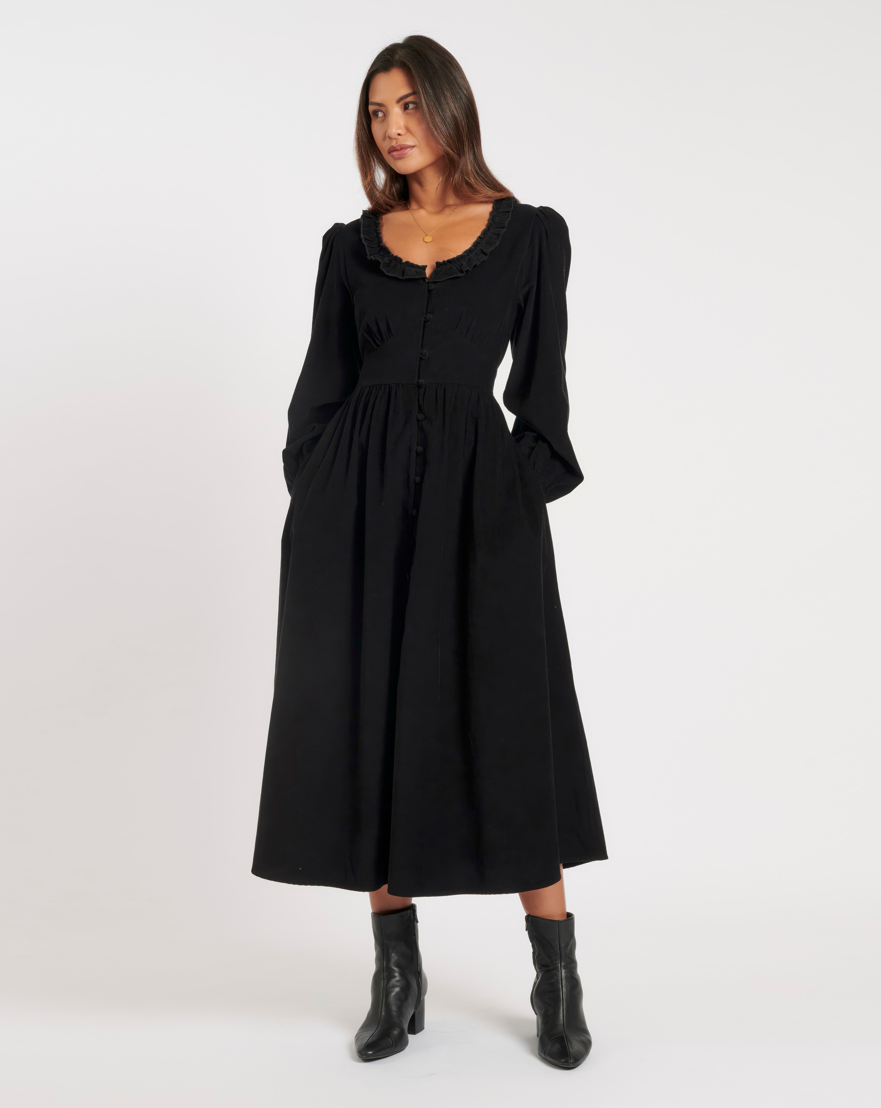 Nobodys Child Cord Flossie Midaxi Dress | JD Williams