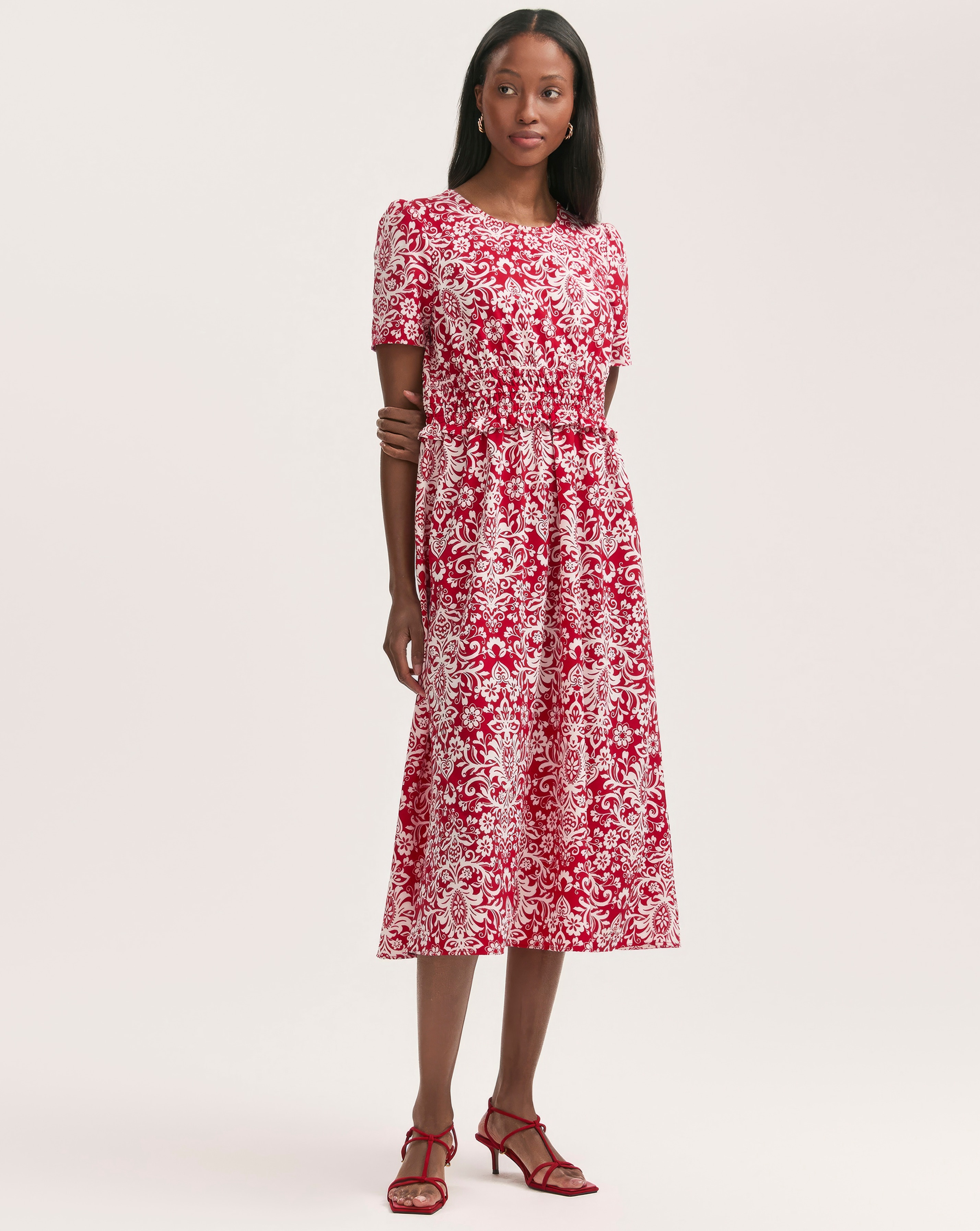 Finery London Ruched Waist Dress