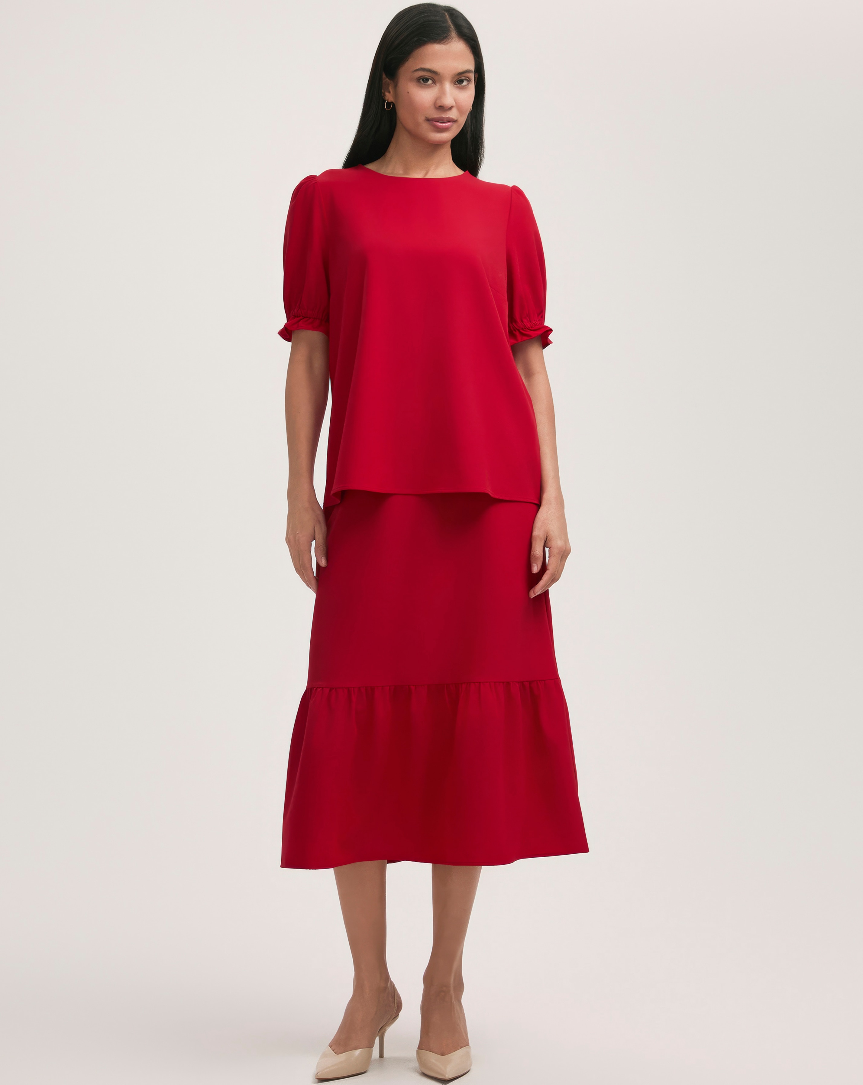 Finery London Puff Sleeve Blouse