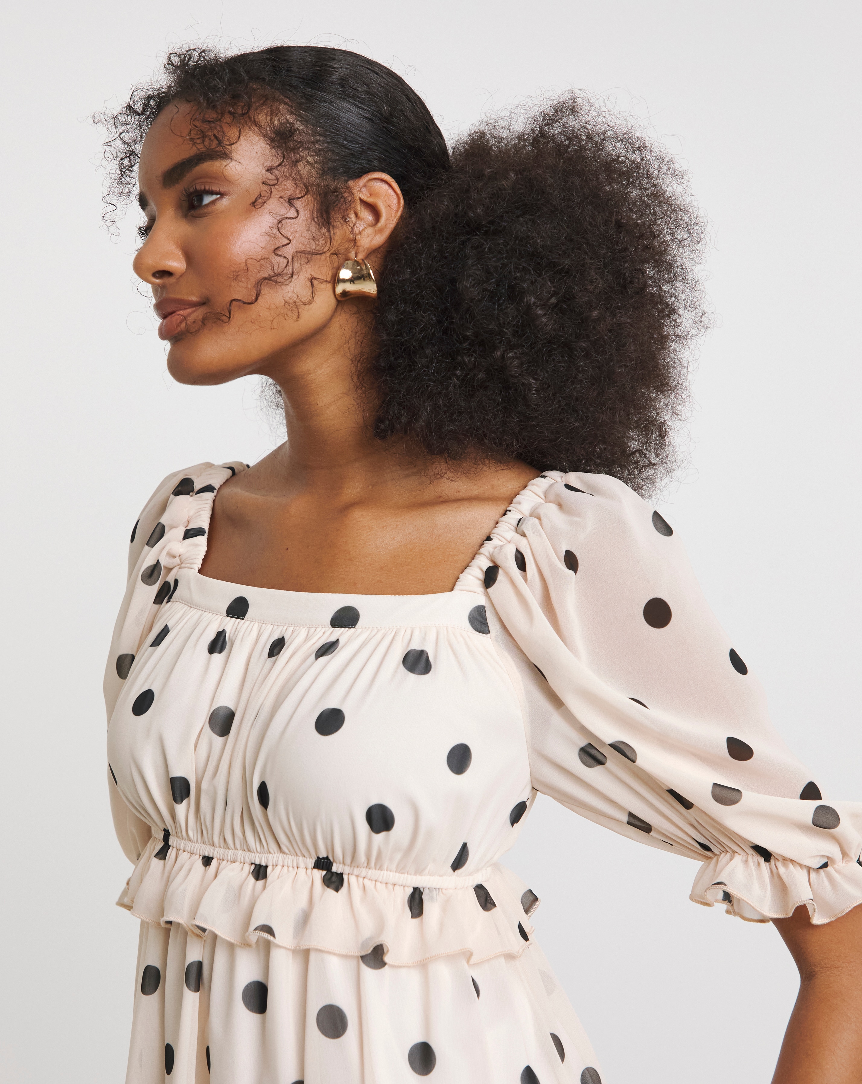 flounce london sequin mini dress ASOS + Flounce London Sequin Mini Dress With Shoulder Pads In