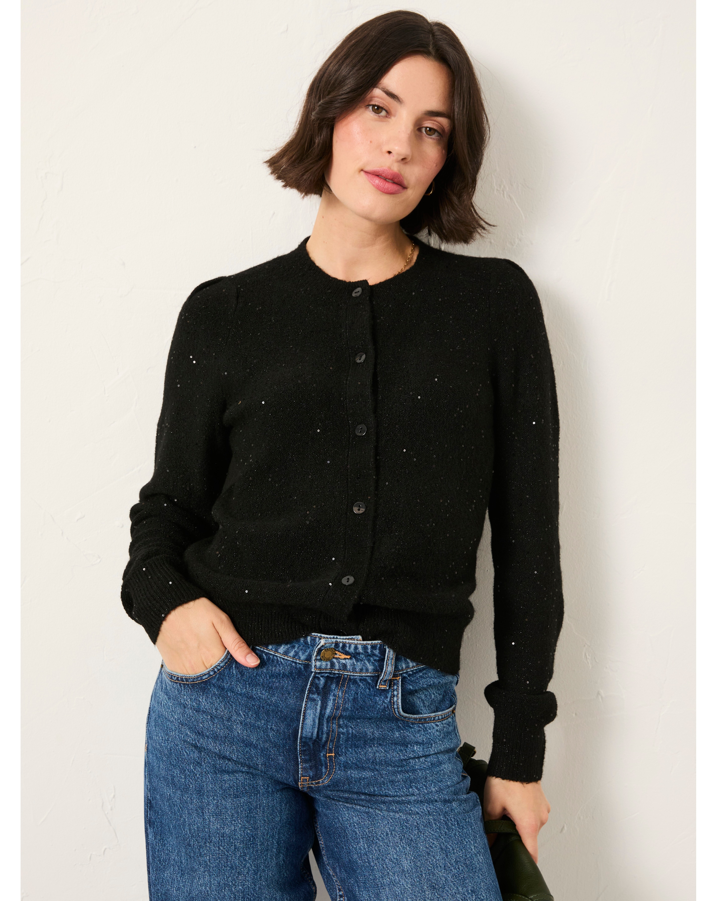 Fatface Jasmine Sparkle Cardigan