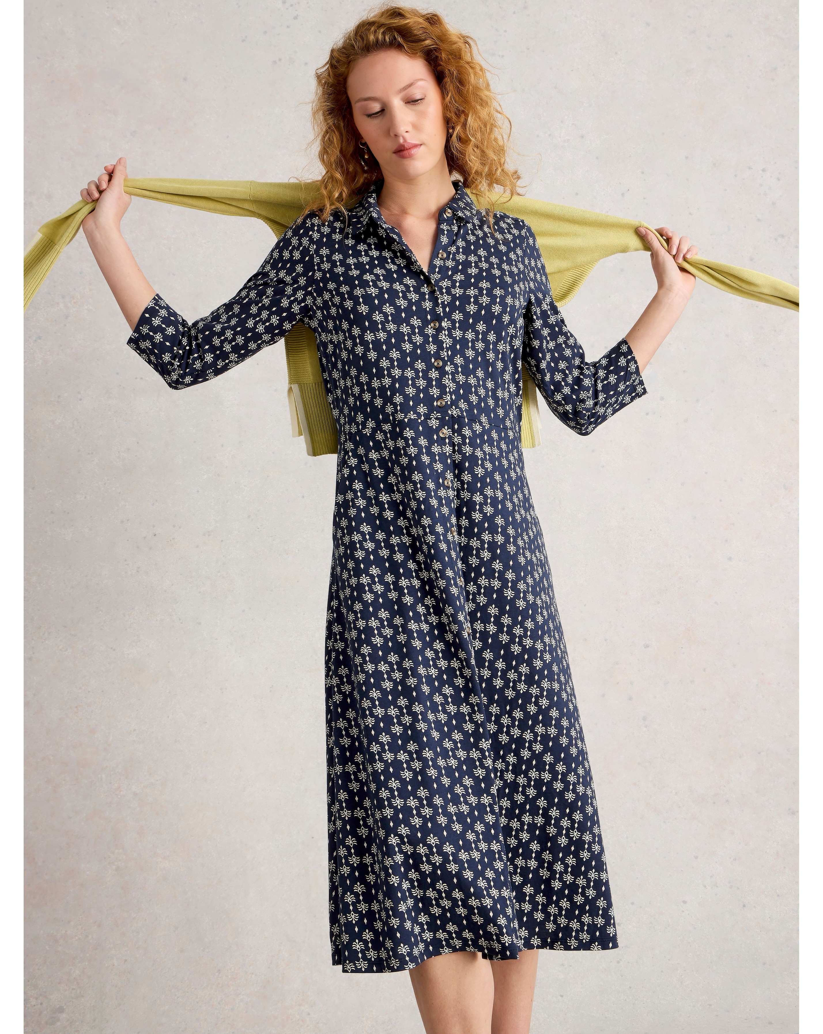 White Stuff Rua Jersey Shirt Dress