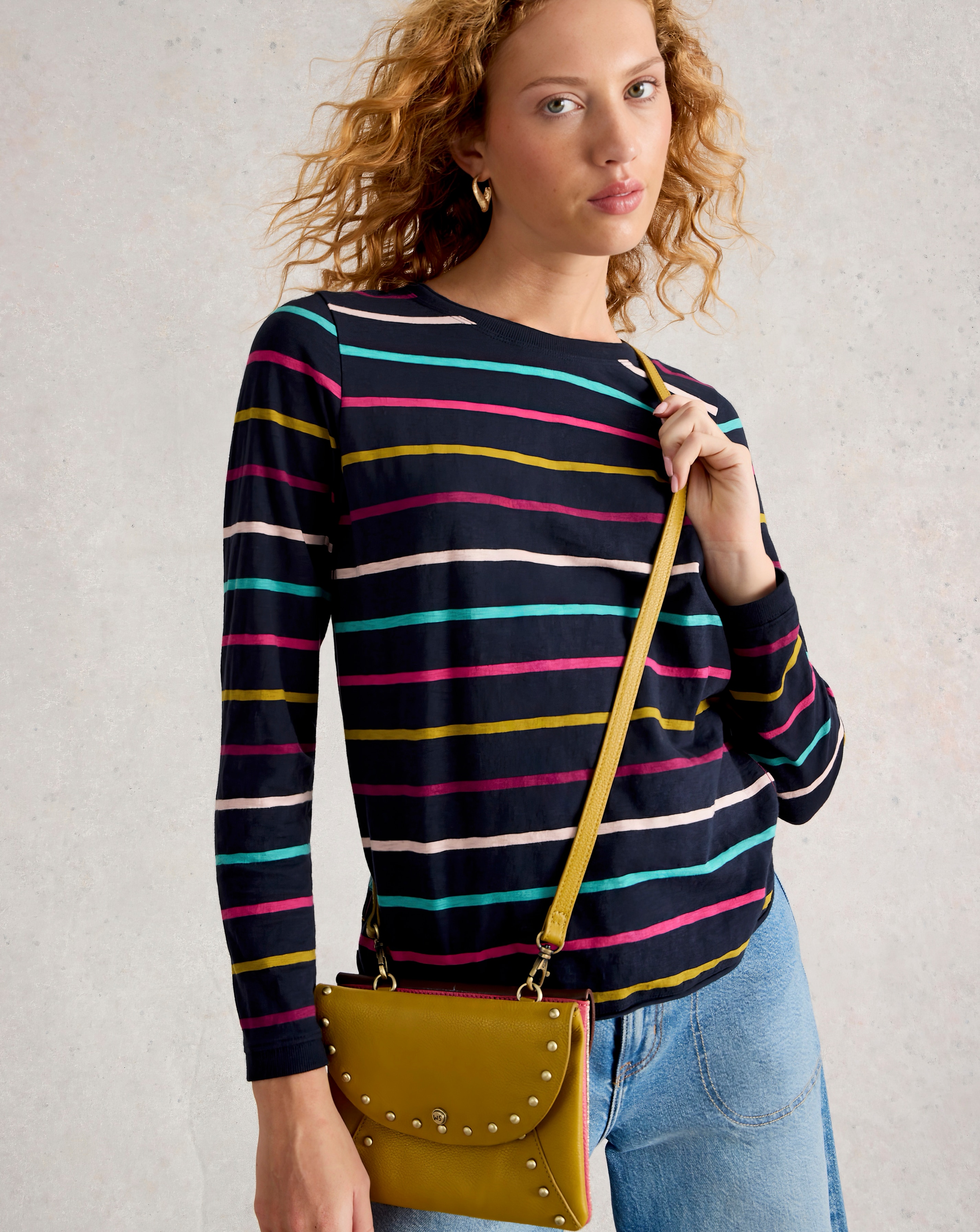 White Stuff Clara Stripe Long Sleeve Tee