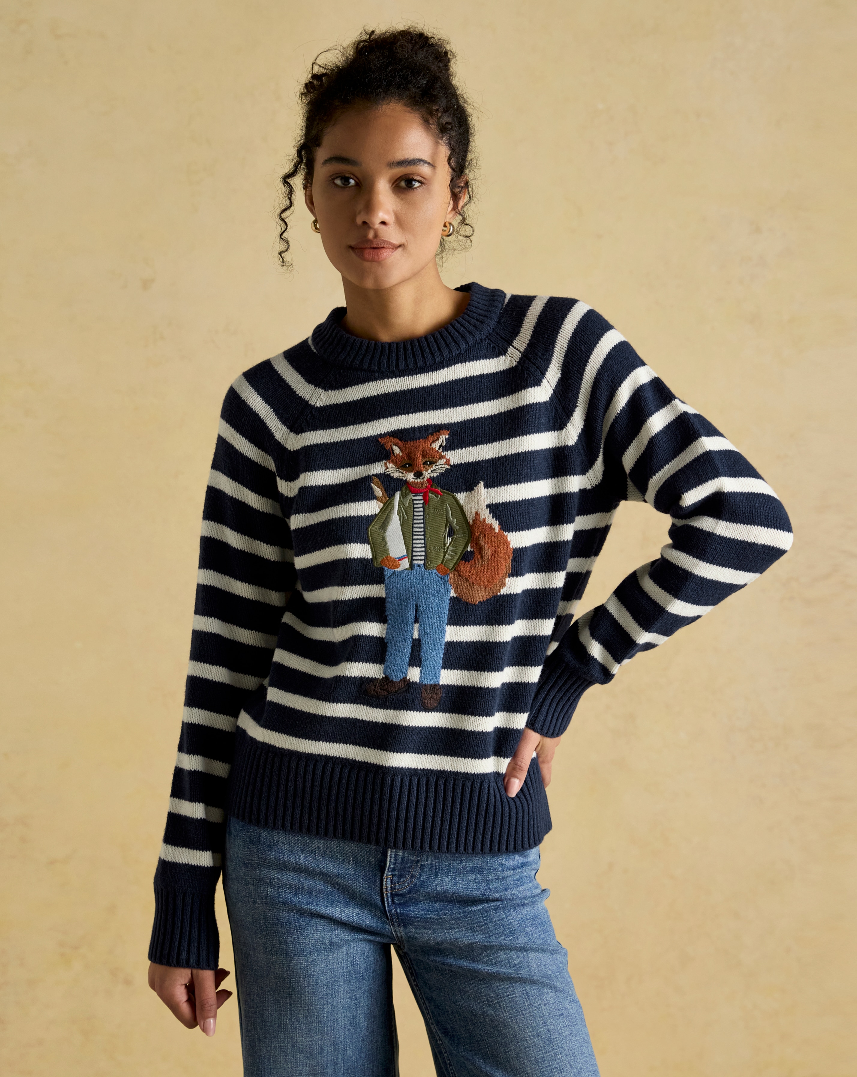 Joules Renard Jonty Fox Knitted Jumper