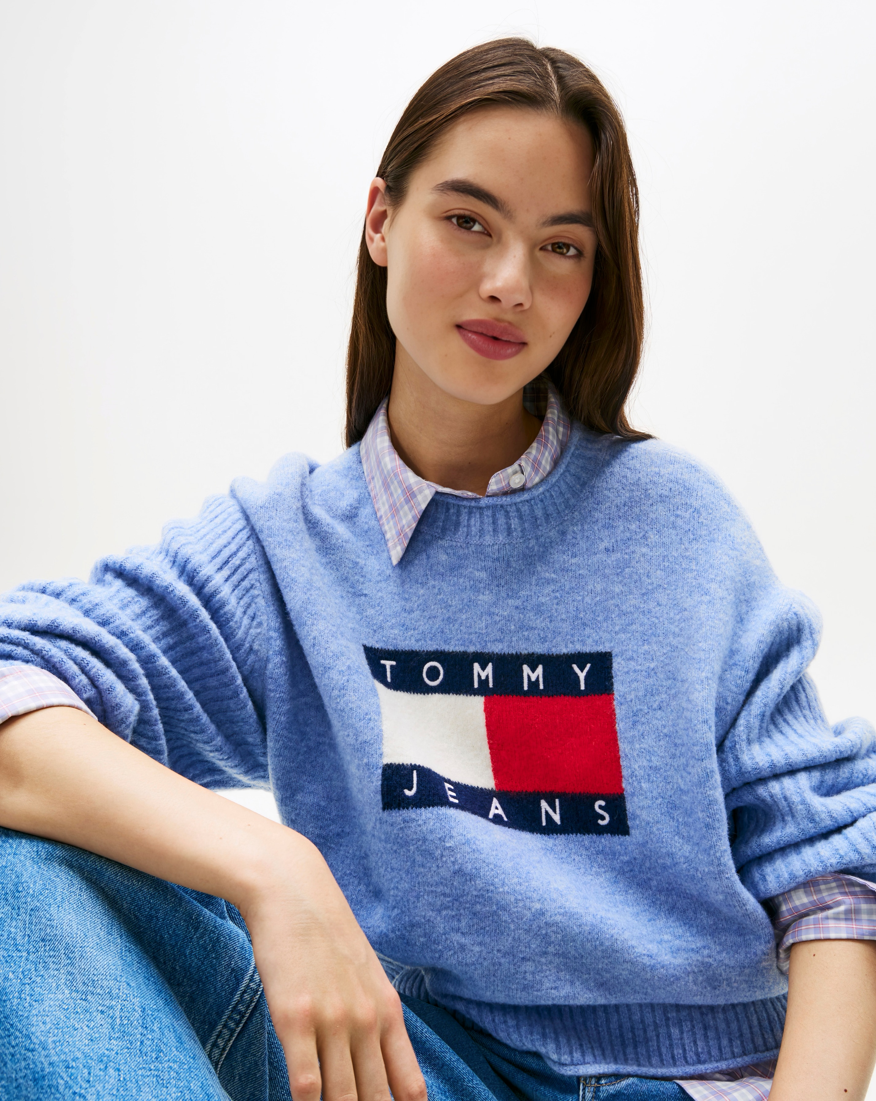 Tommy Jeans Melange Flag Sweater