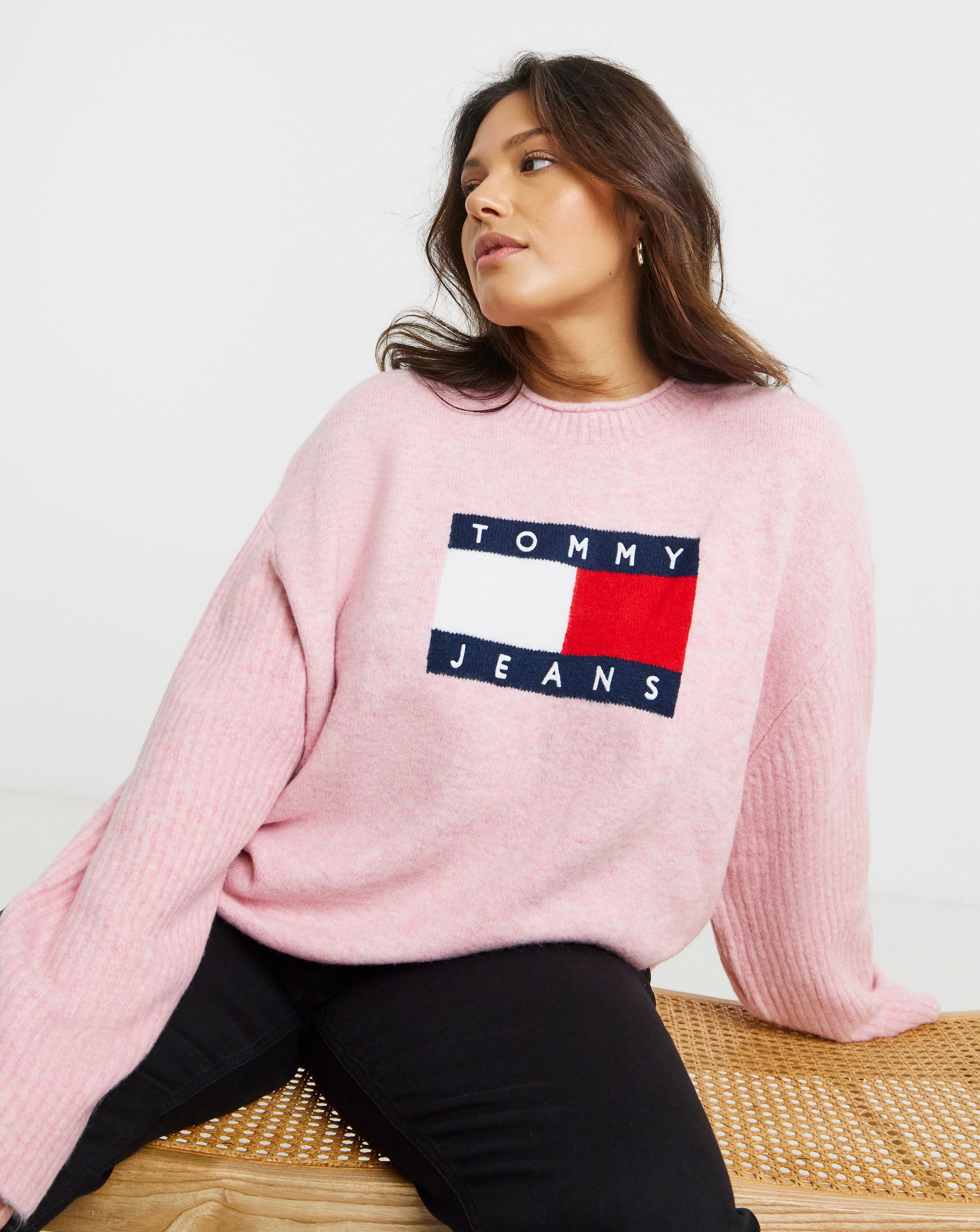 Tommy Jeans Melange Flag Sweater