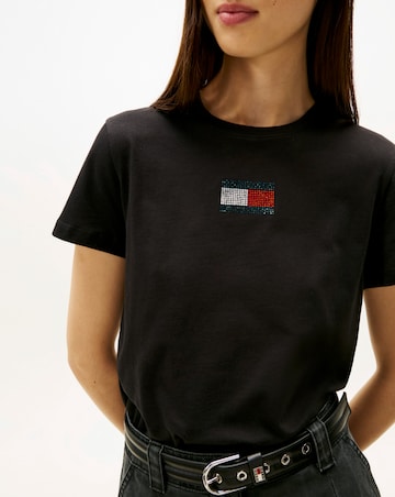 Tommy Jeans Embellished Flag T-Shirt