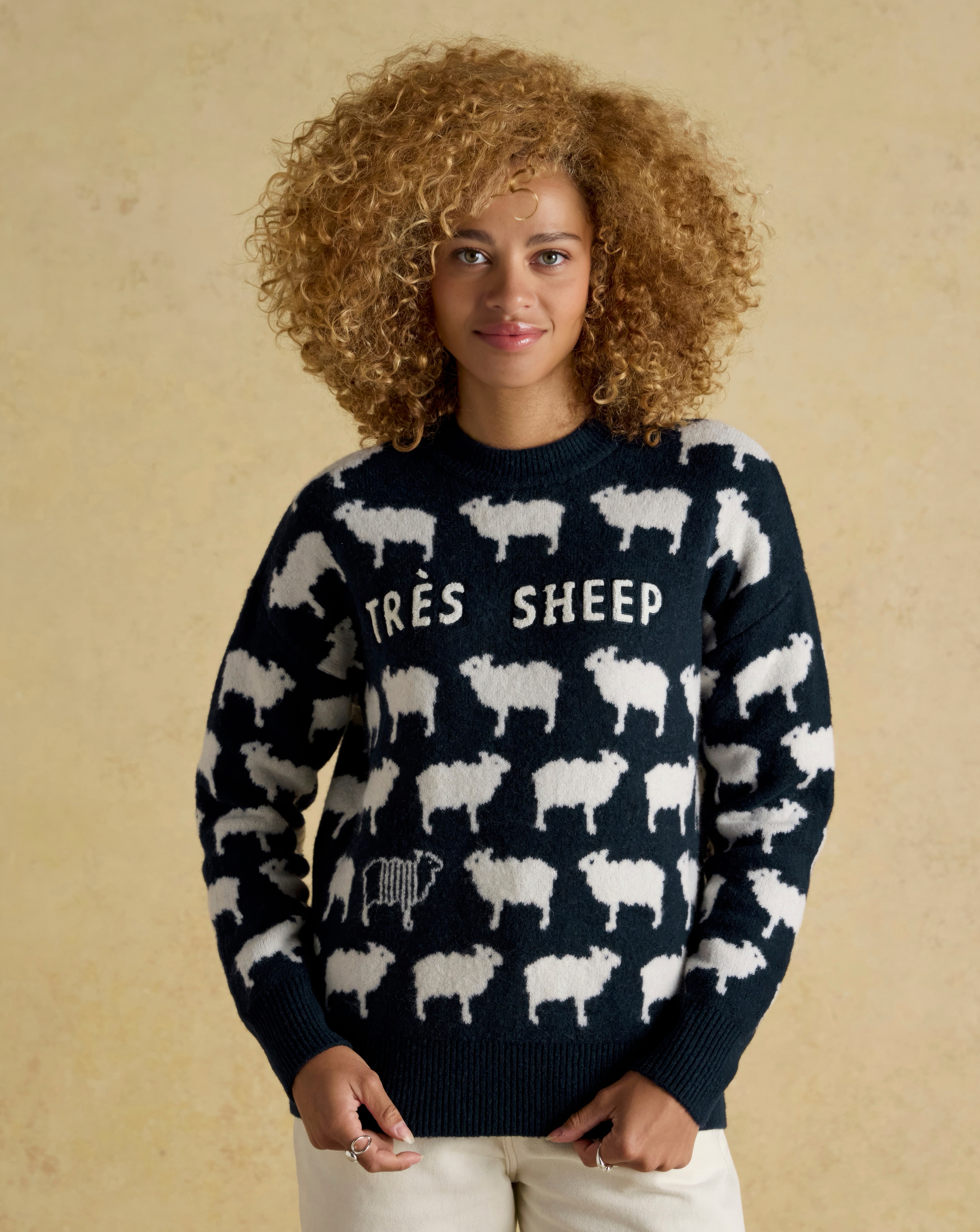 Joules Tres Sheep Knitted Jumper