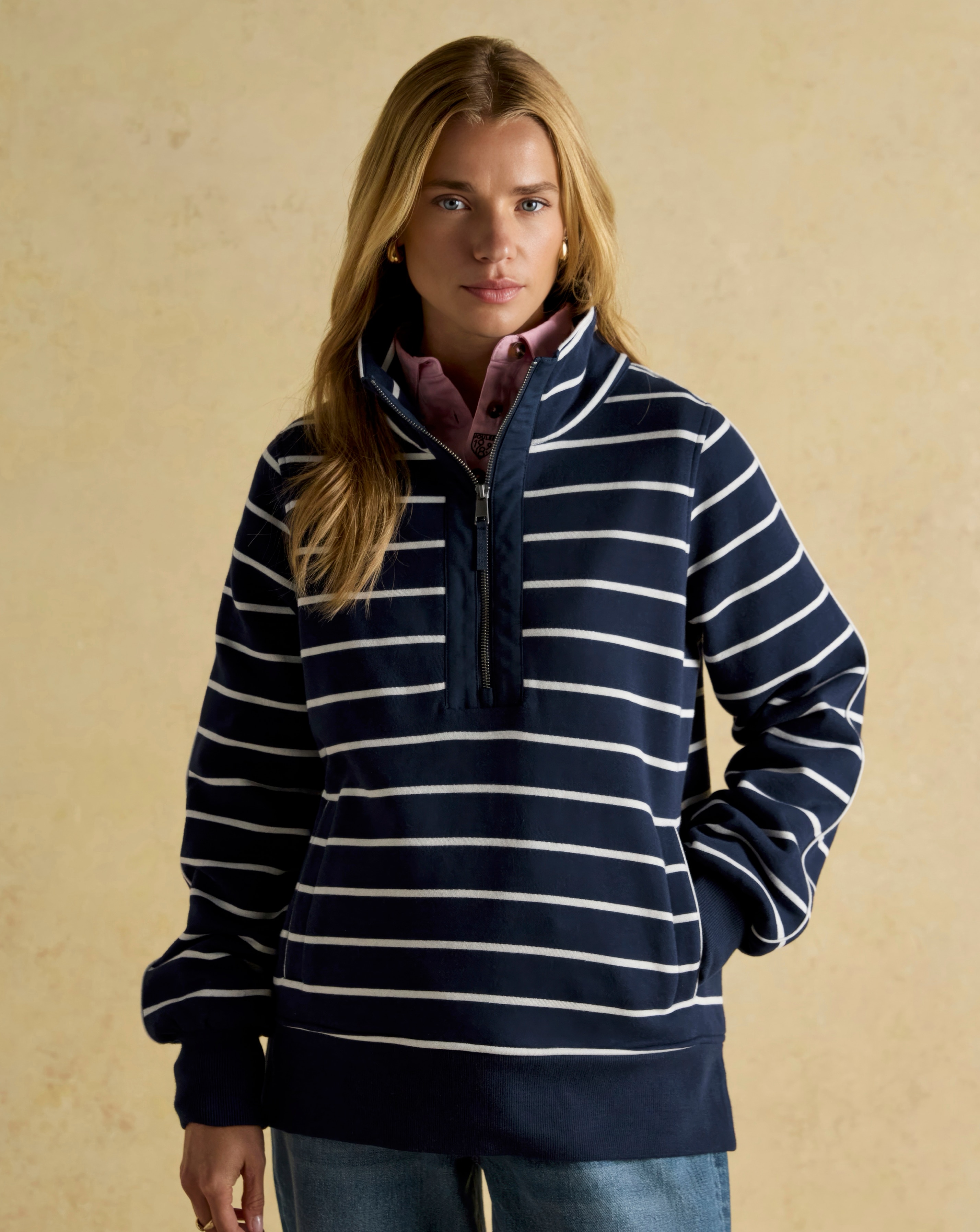Joules Bronte 1/4 Zip Sweat Top