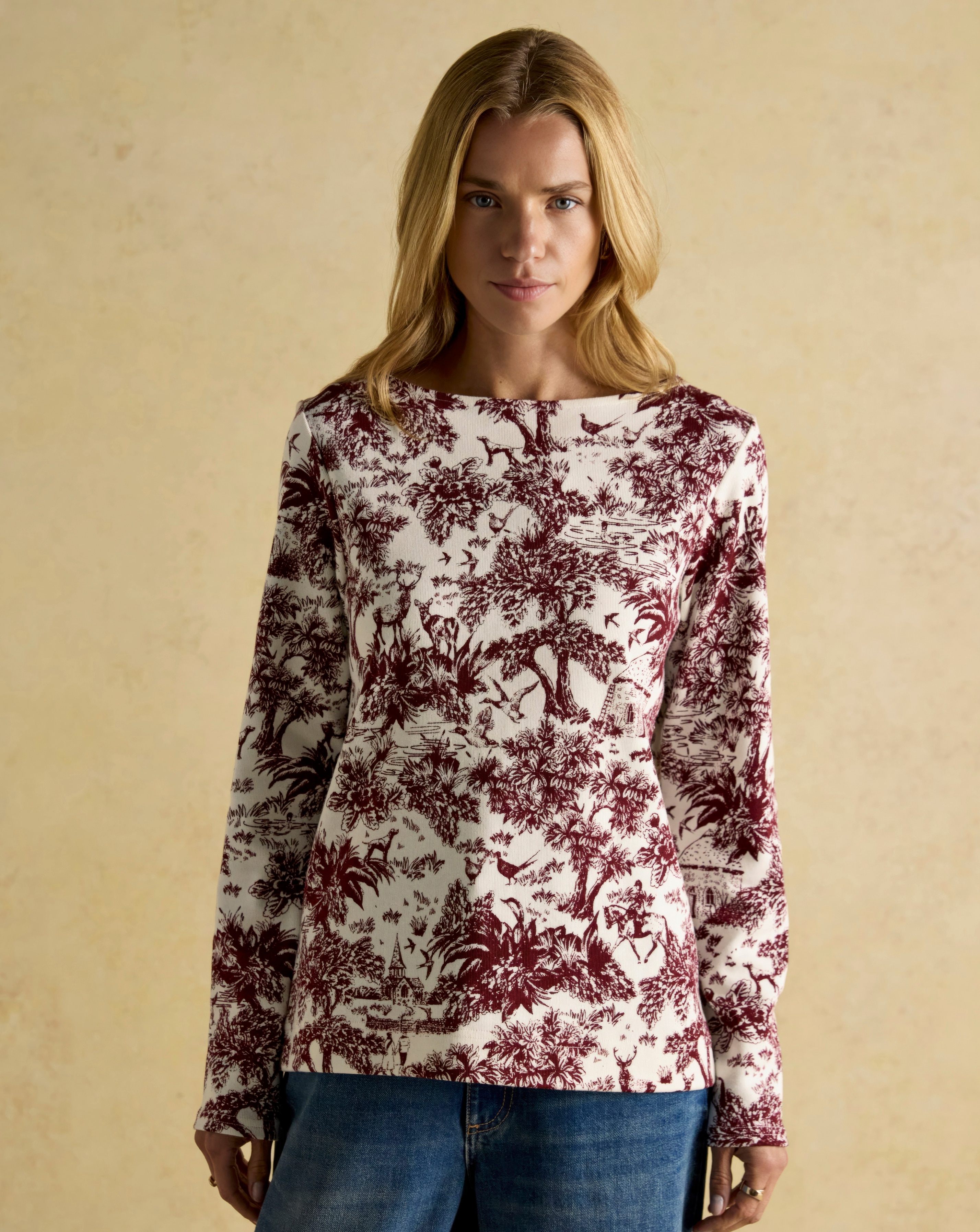 Joules Printed Harbour Top