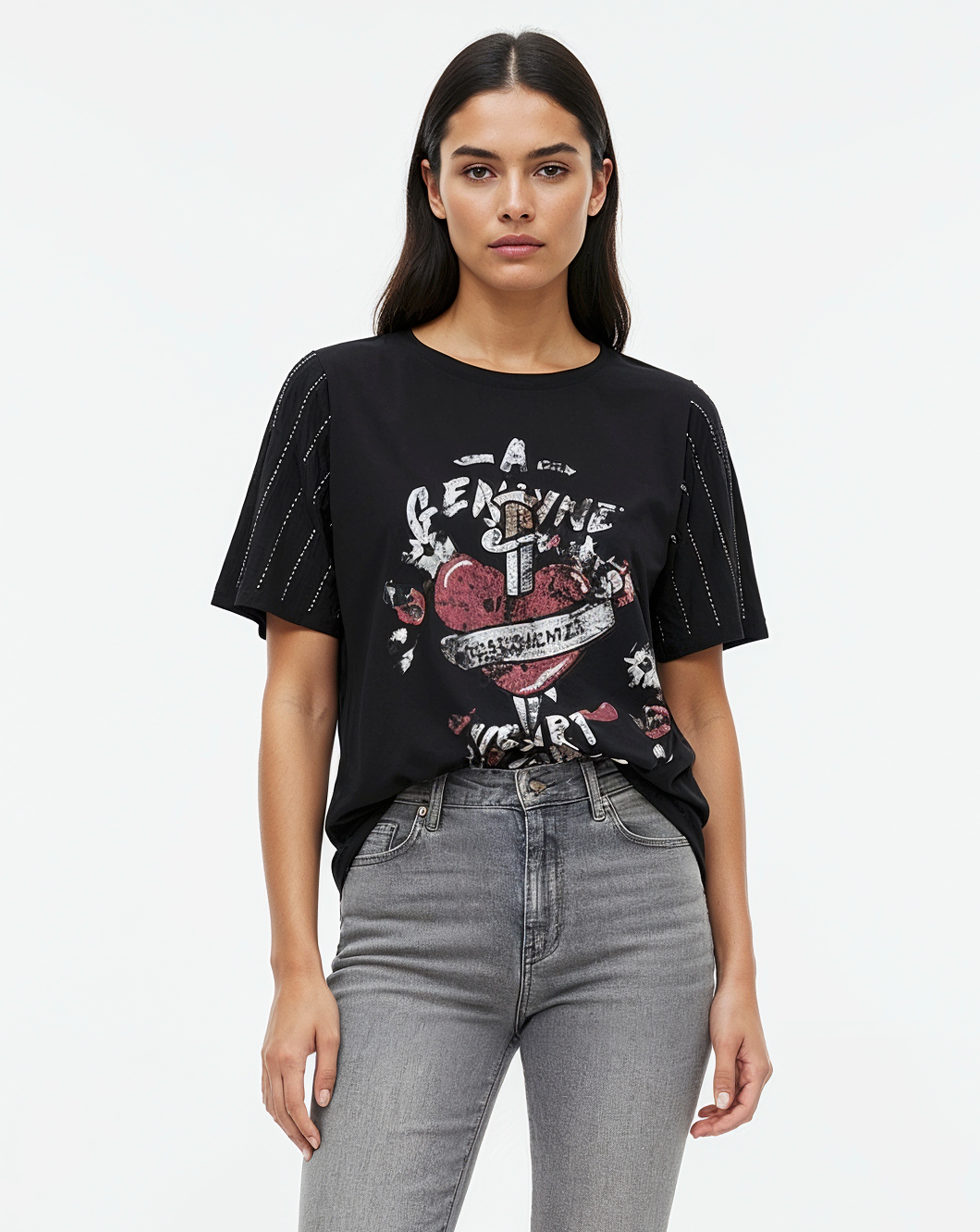 Religion Relaxed Fit Sequin Graphic Tee