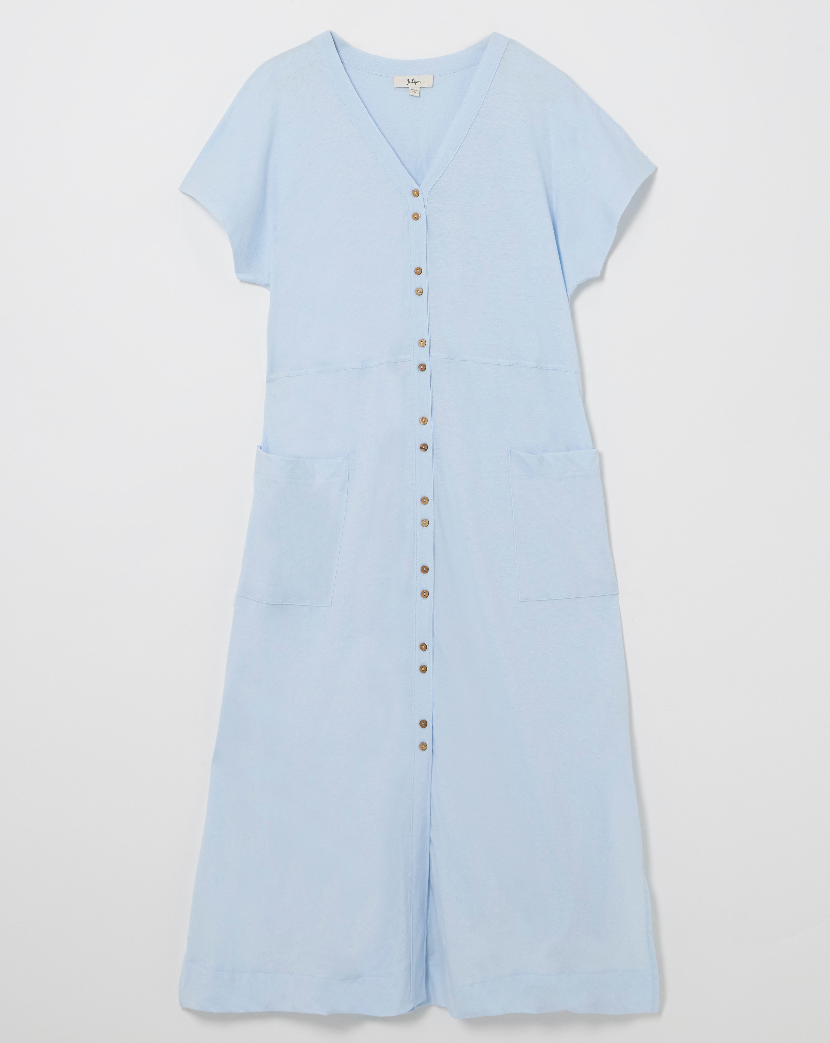 Julipa Linen Mix Jersey Pocket Dress