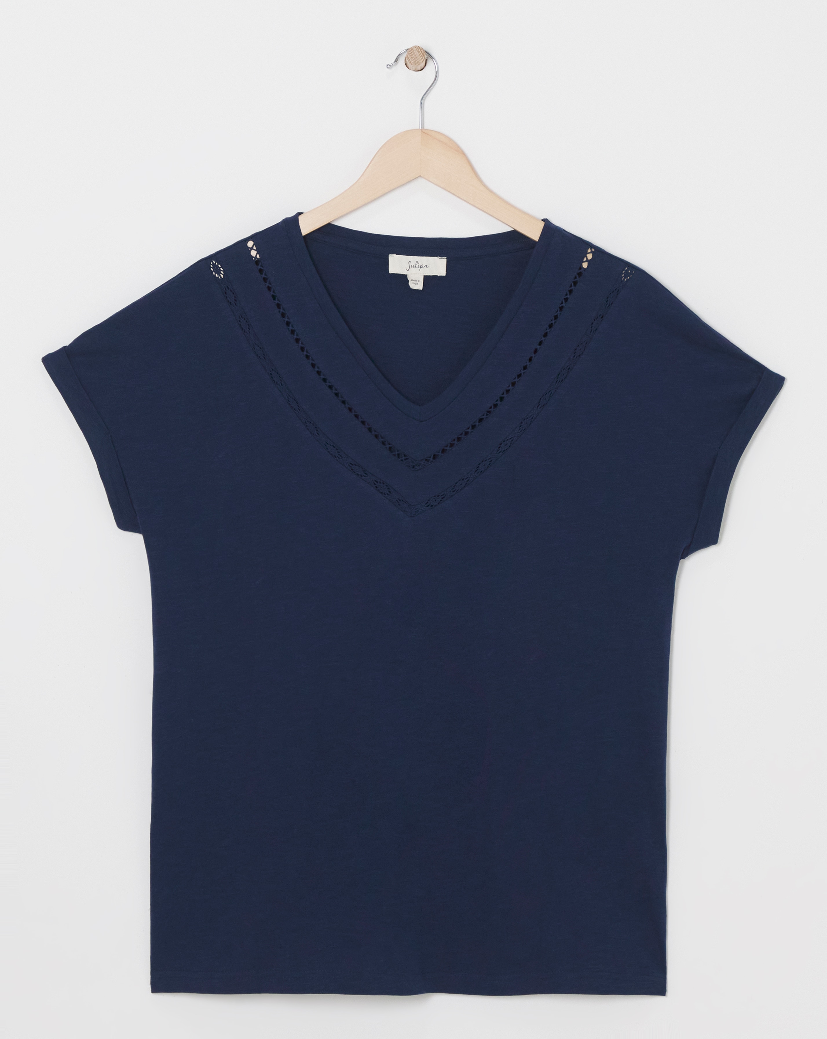 Julipa Pure Cotton V Neck T-Shirt