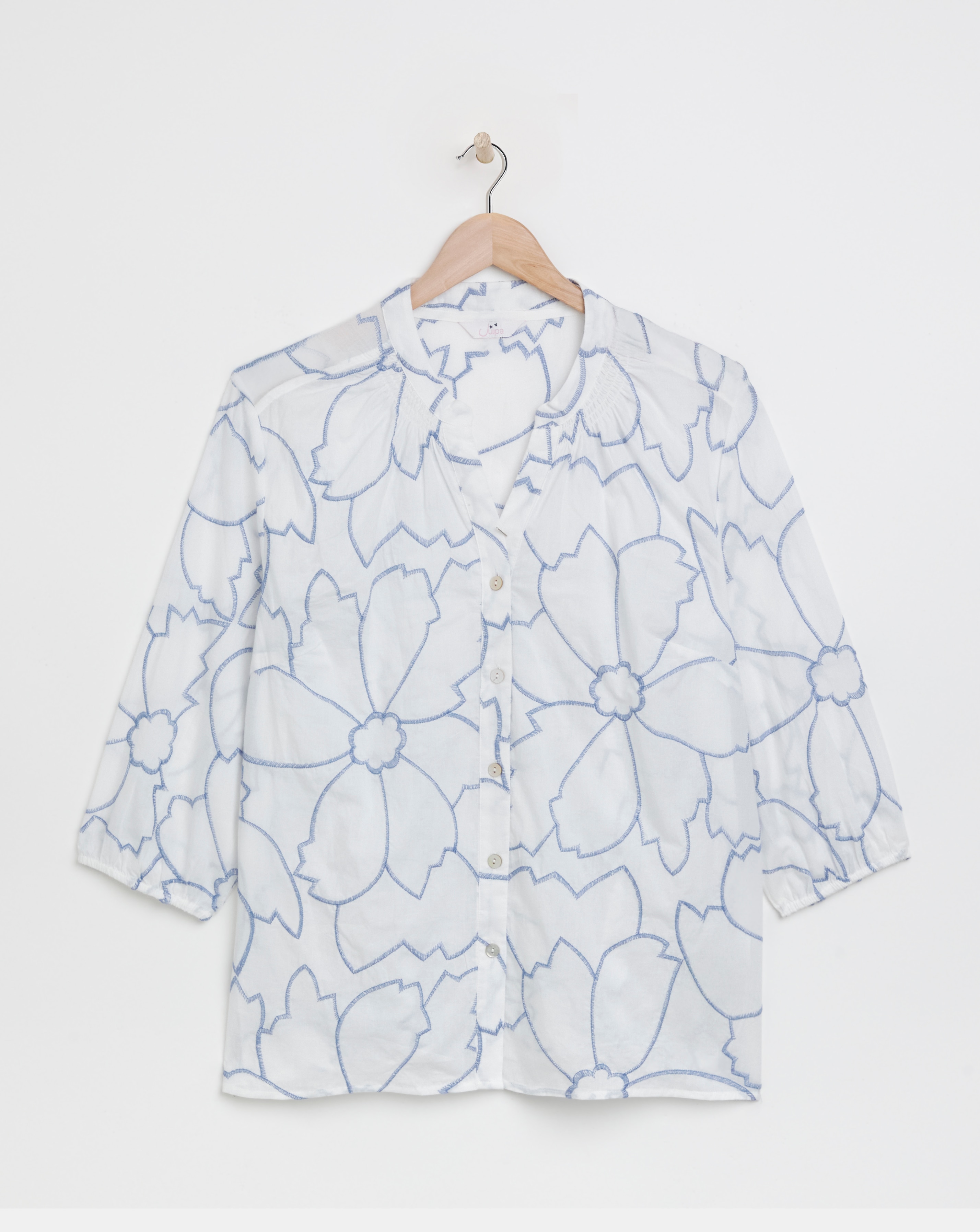 Julipa Pure Cotton Volume Sleeve Shirt
