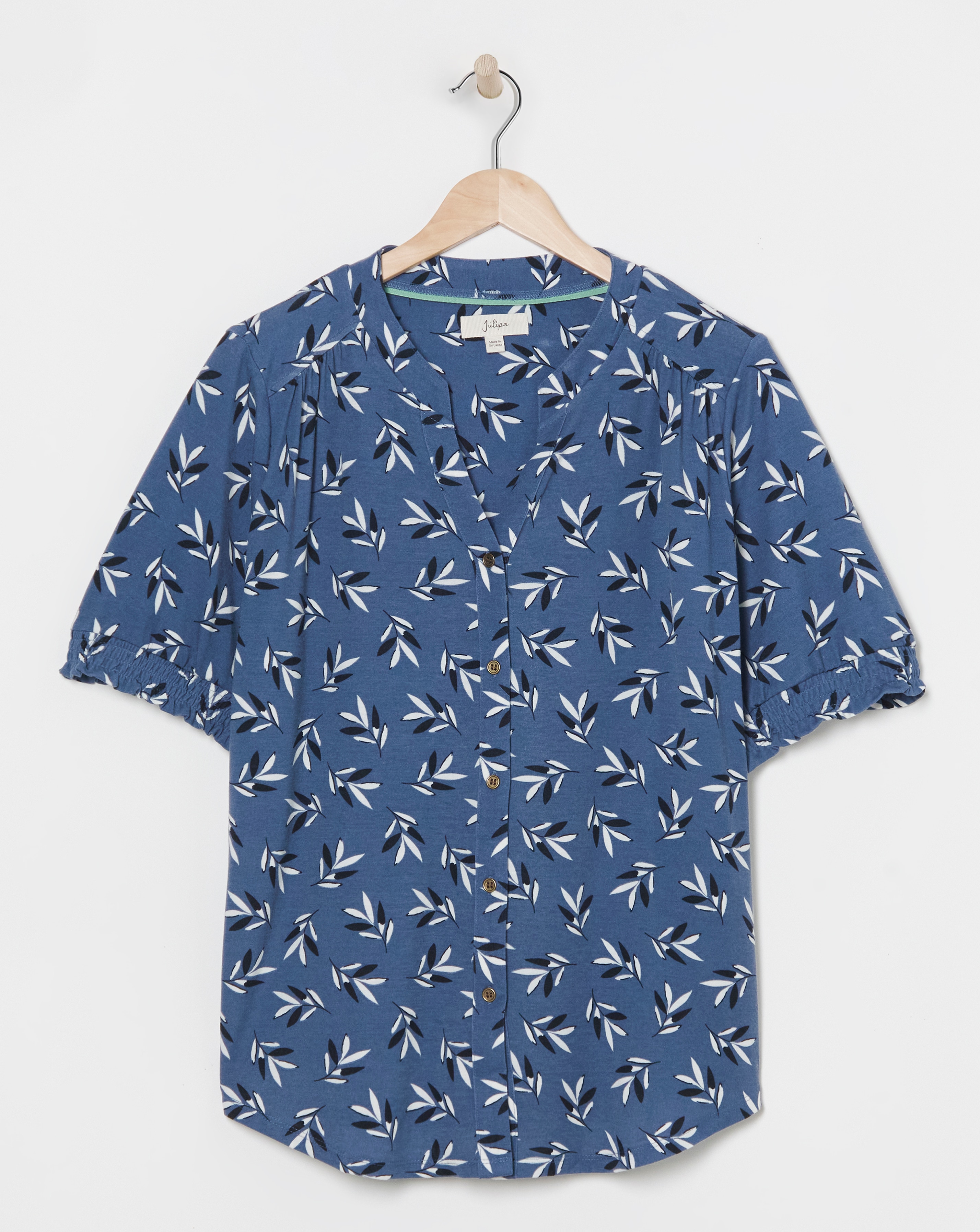 Julipa Button Through Jersey Top