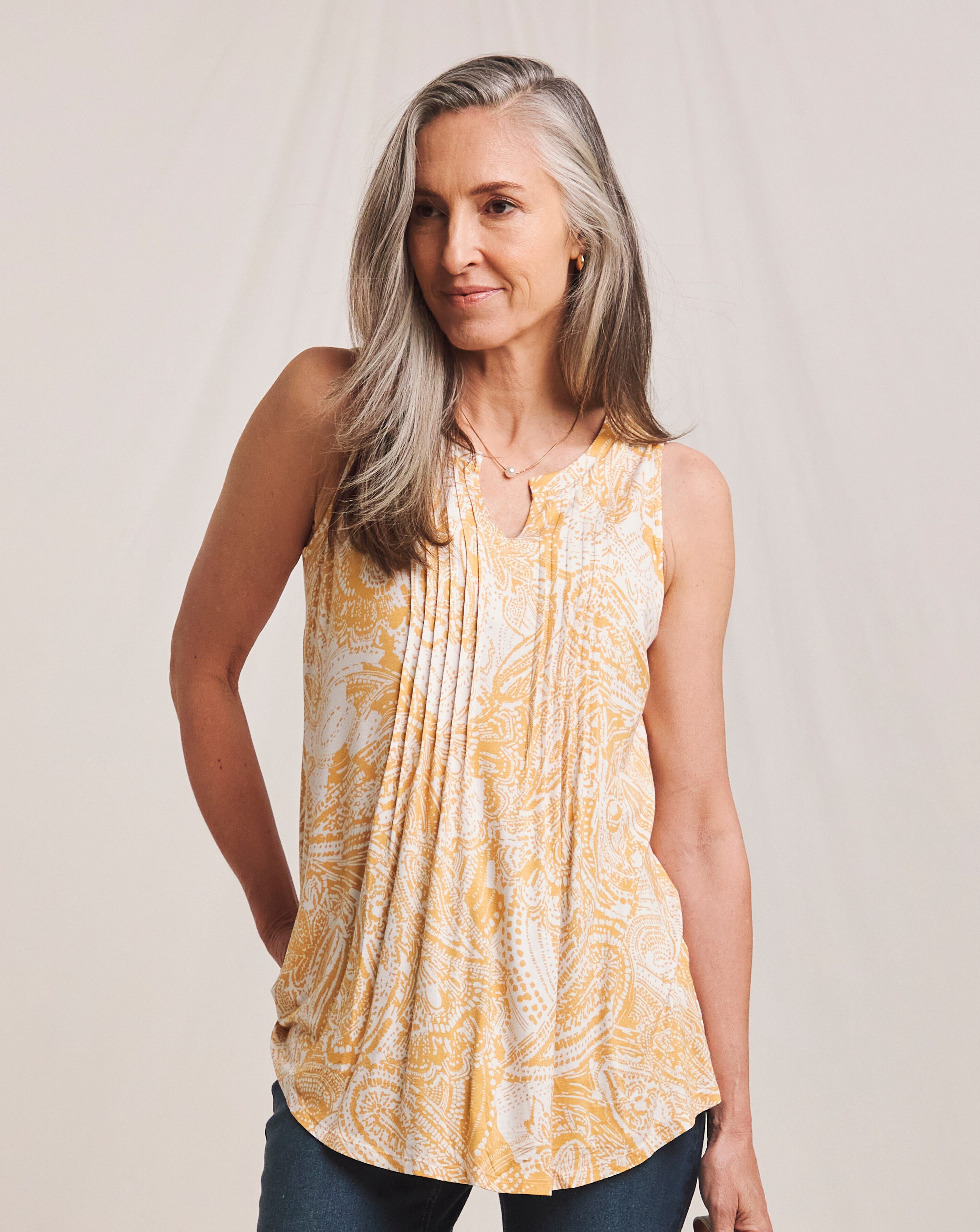 Julipa Jersey Pintuck Top