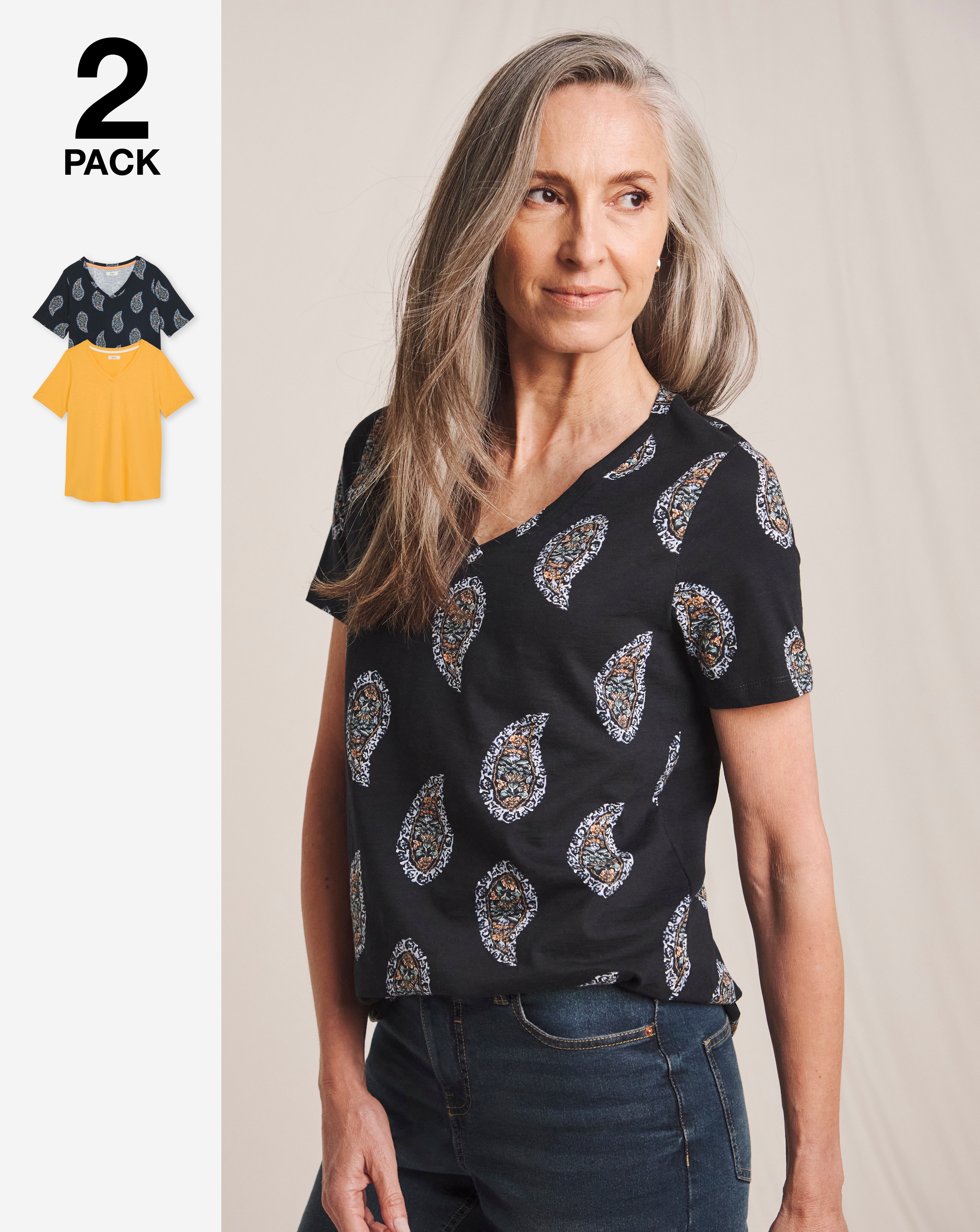 Julipa Pure Cotton 2 Pack Tee