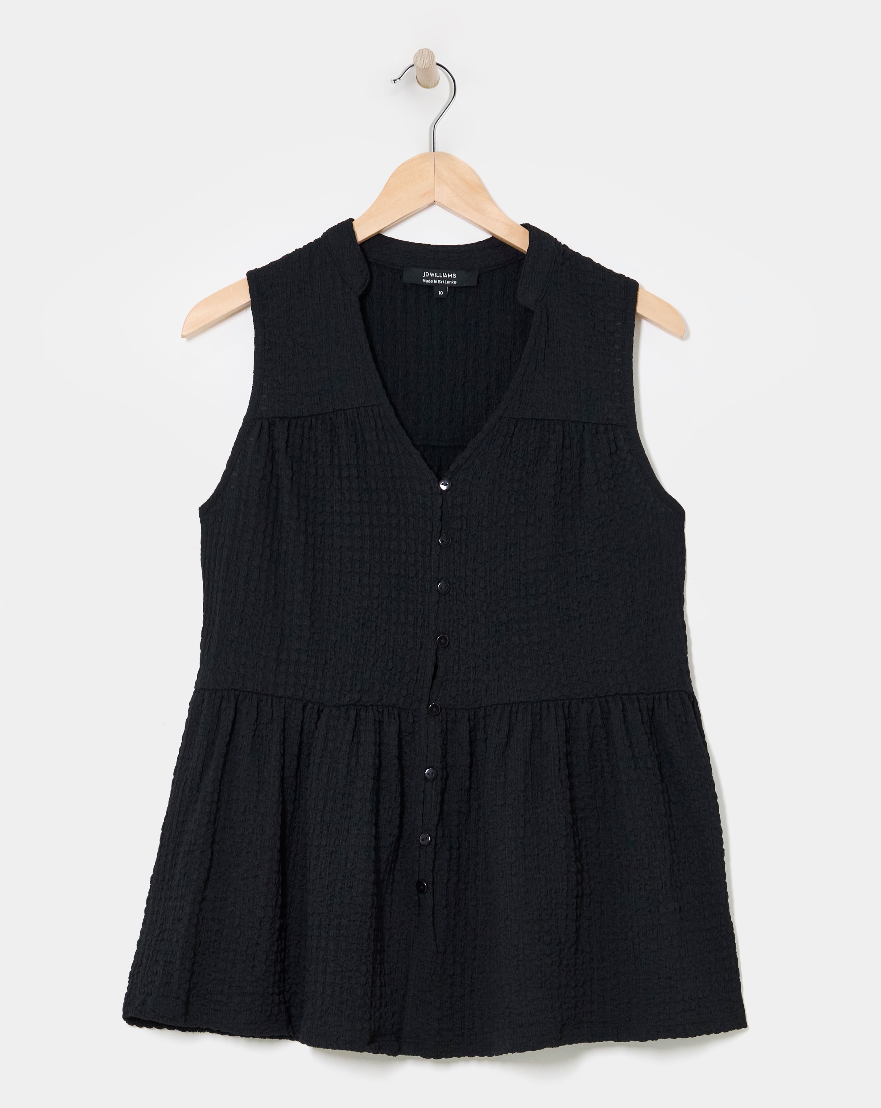 Textured Tie Neck Top