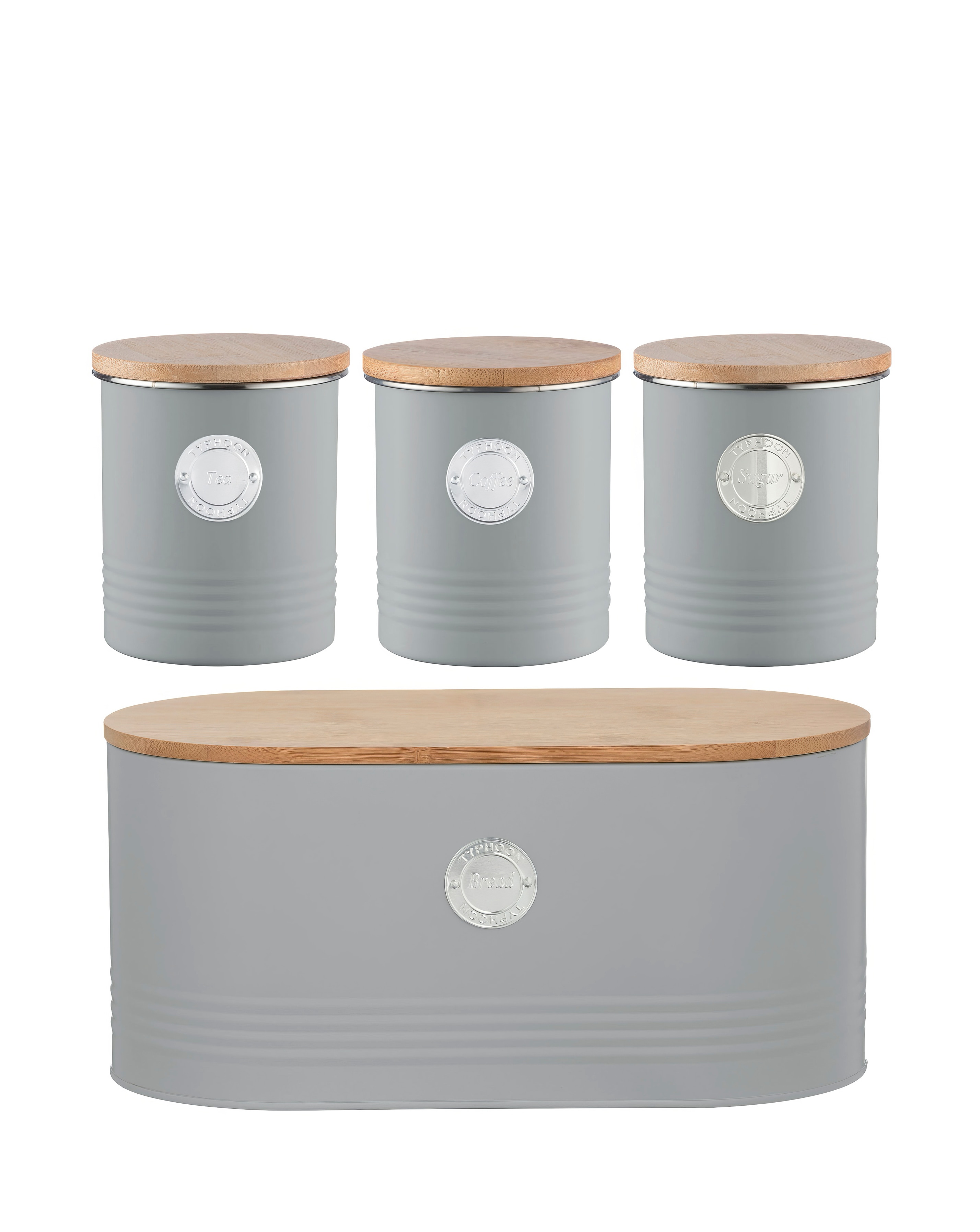 Typhoon Living Grey Bread Bin & Canister