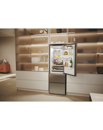 Haier 3D BM HTW5618EWMG Fridge Freezer