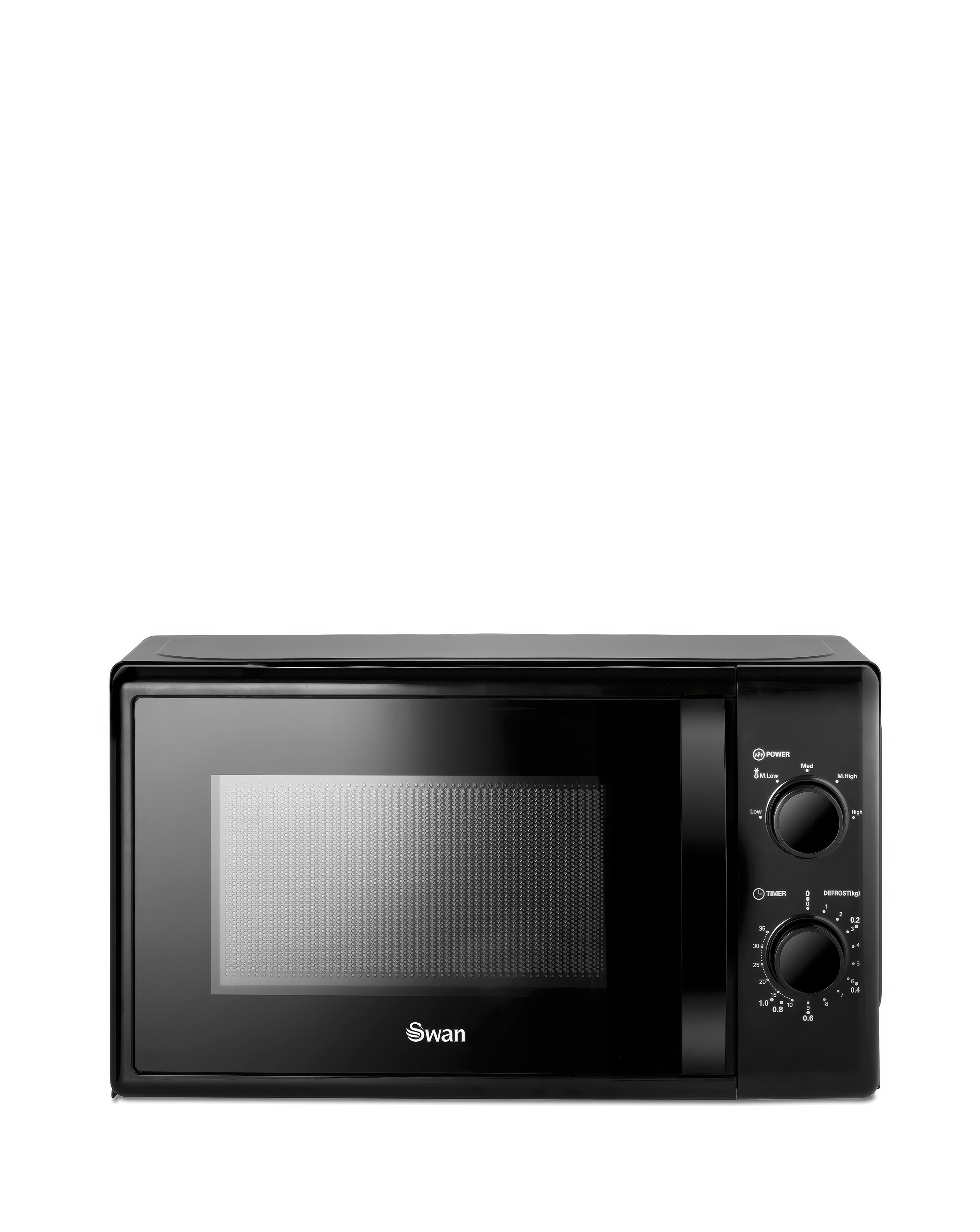 Swan SM4420BLK Black Manual Microwave