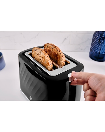 Swan Windsor 1.7L Textured Kettle and 2 Slice Toaster Black