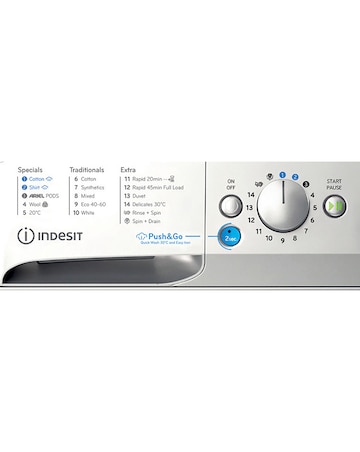 Indesit BWE 81496X SV UK, 8kg, 1400rpm, Washing Machine - Silver