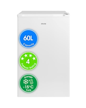 Abode 50cm Undercounter Freezer - White