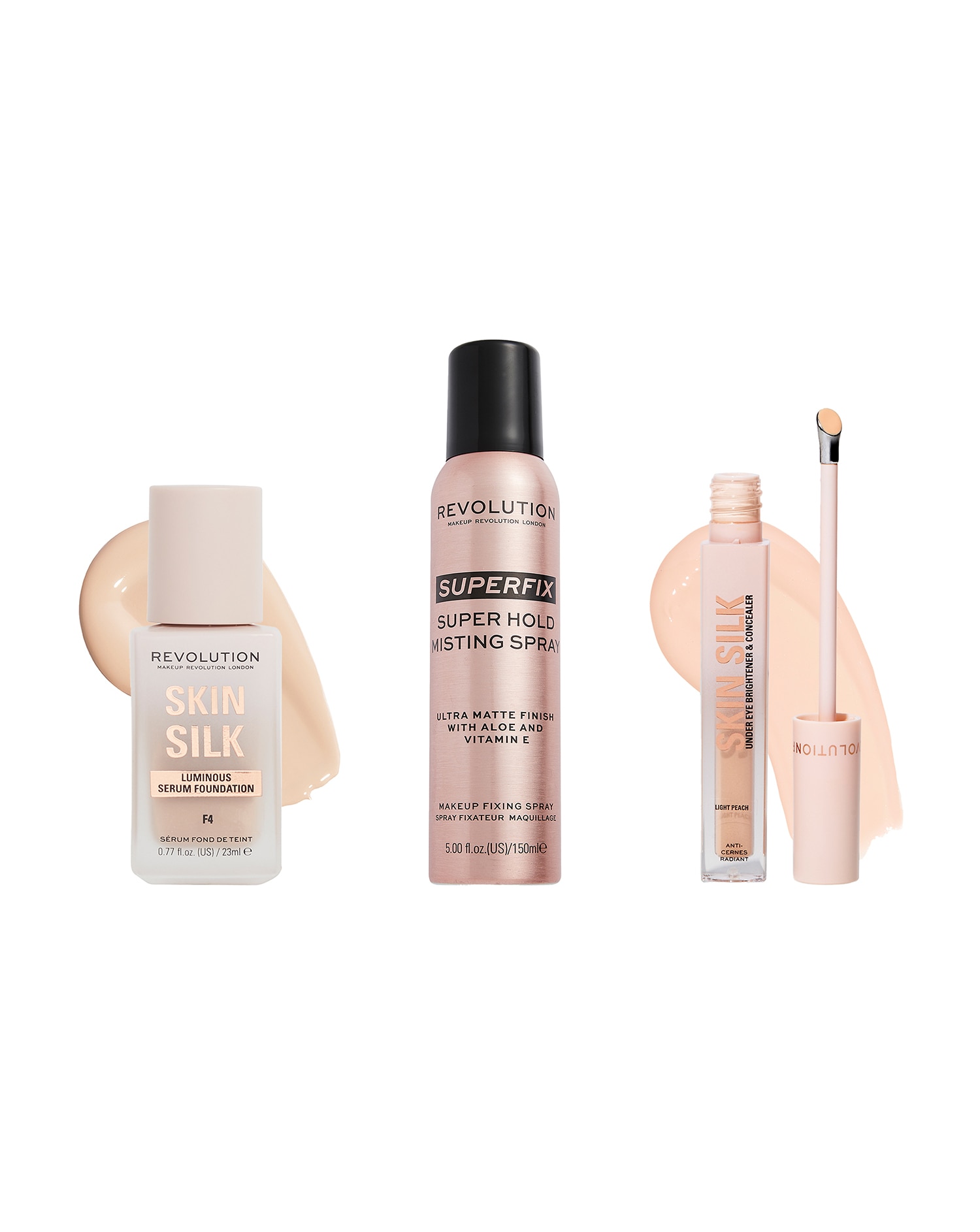 Revolution Skin Silk Base & Fix Set 3