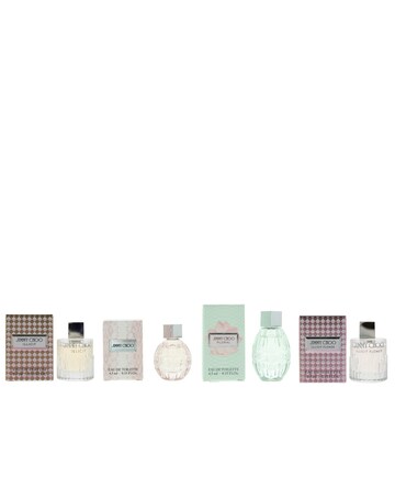 Jimmy Choo Minis -Illicit EDP; EDT; Floral EDT; Illicit Flower EDT. Each 4.5ml
