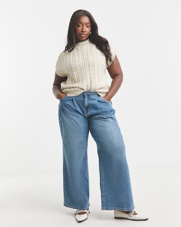 Cream Cable Knitted Vest