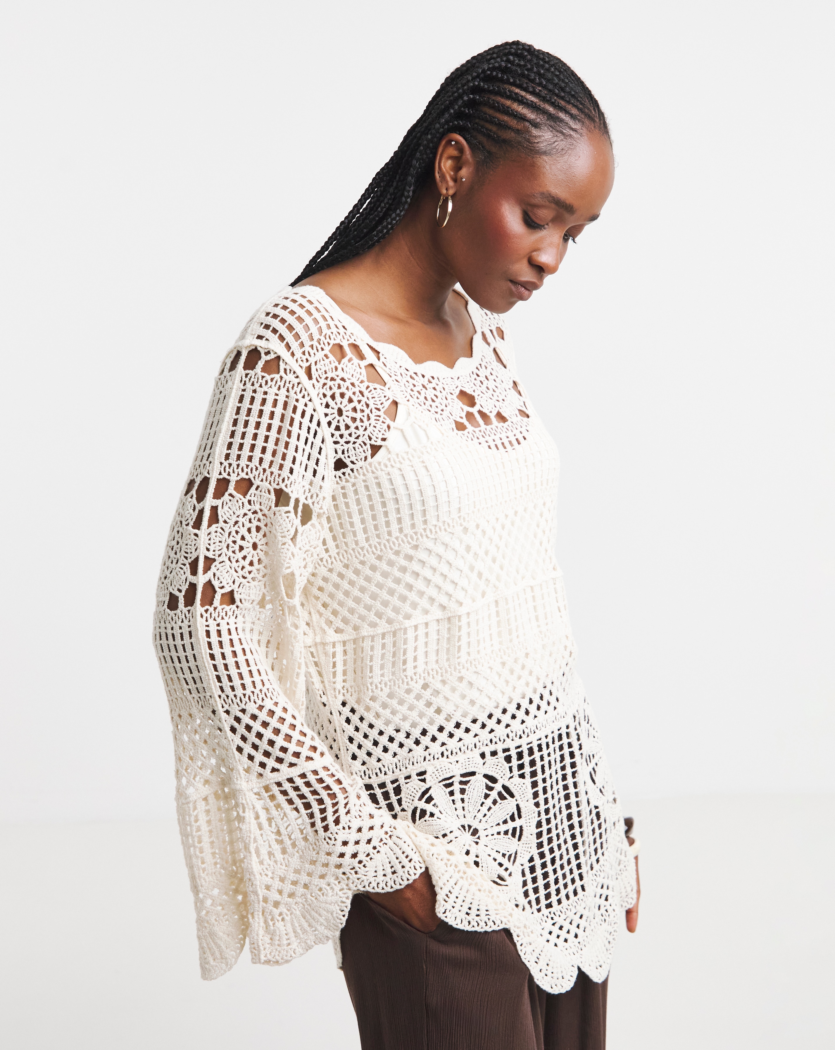 Simply Be Crochet Smock Tunic