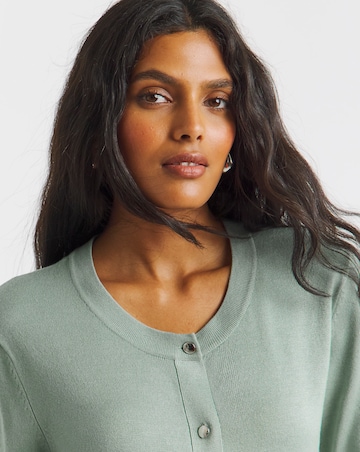 Mint Soft Touch Half Sleeve Cardigan