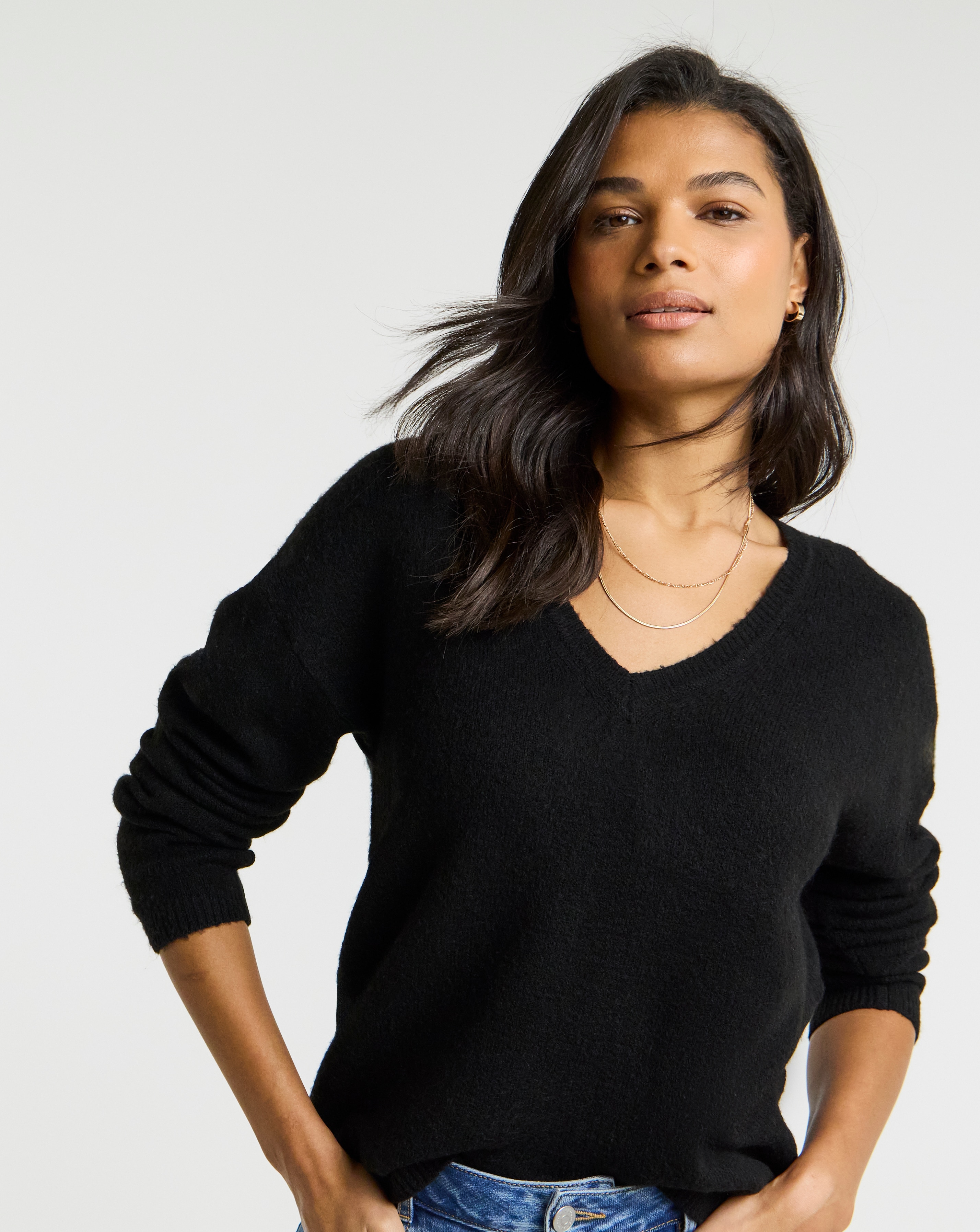 New In - Simply Be V-Neck Jumper