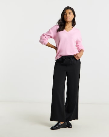 Simply Be Pink V-Neck Jumper