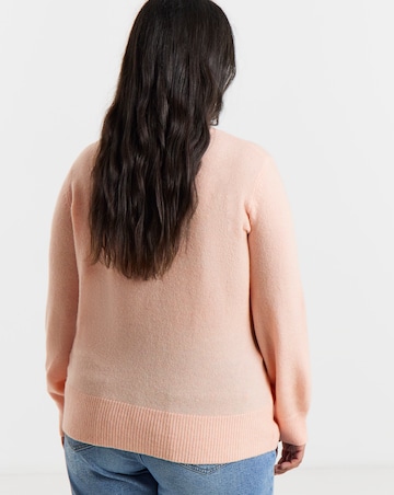 Simply Be Peach Ballet Wrap Cardigan
