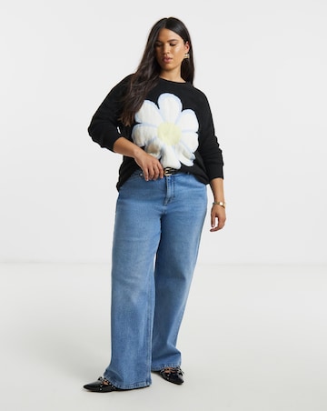 Simply Be Daisy Graphic Jumper