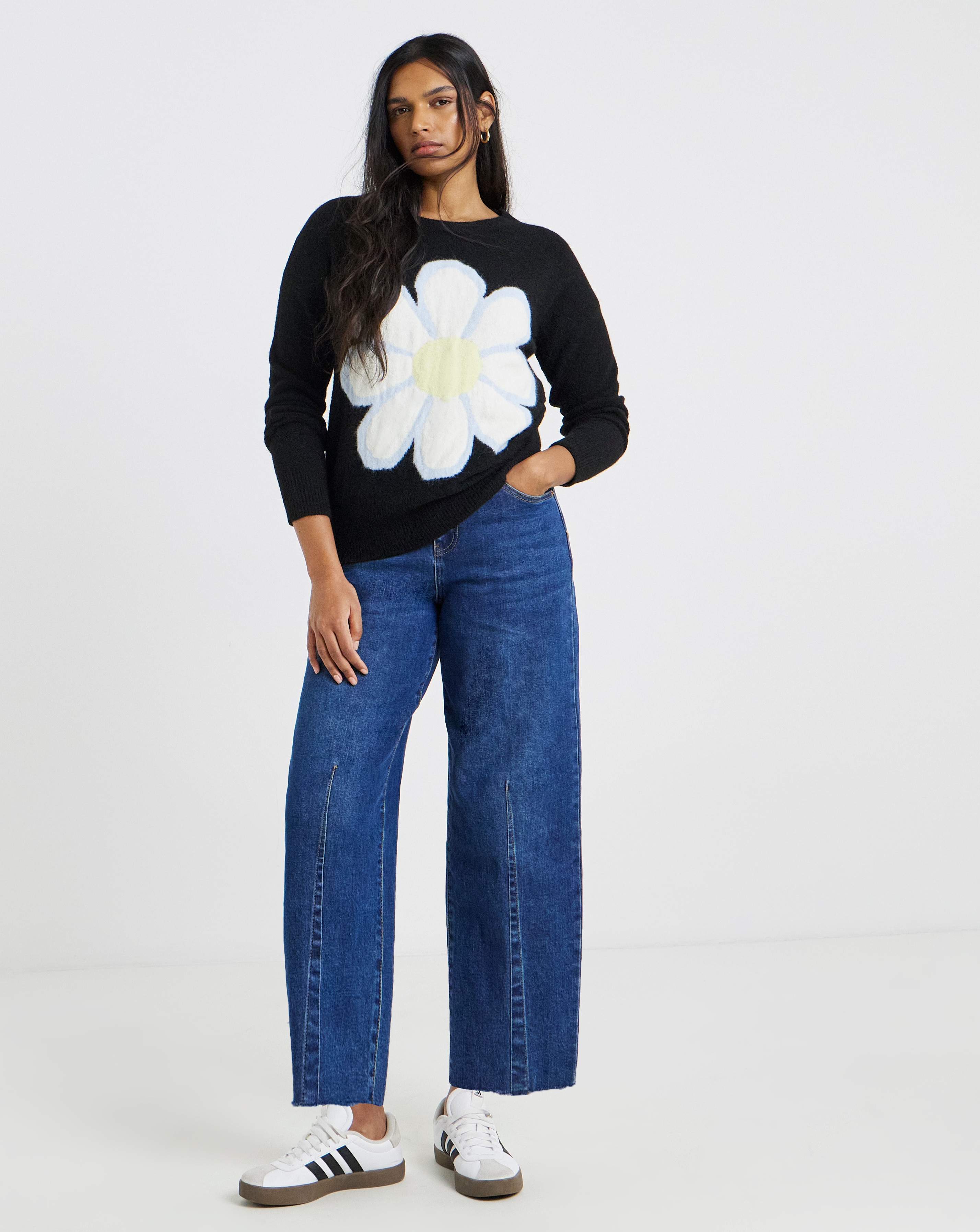 Simply Be Daisy Graphic Jumper