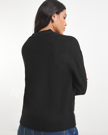 Simply Be Black V-Neck Cardigan